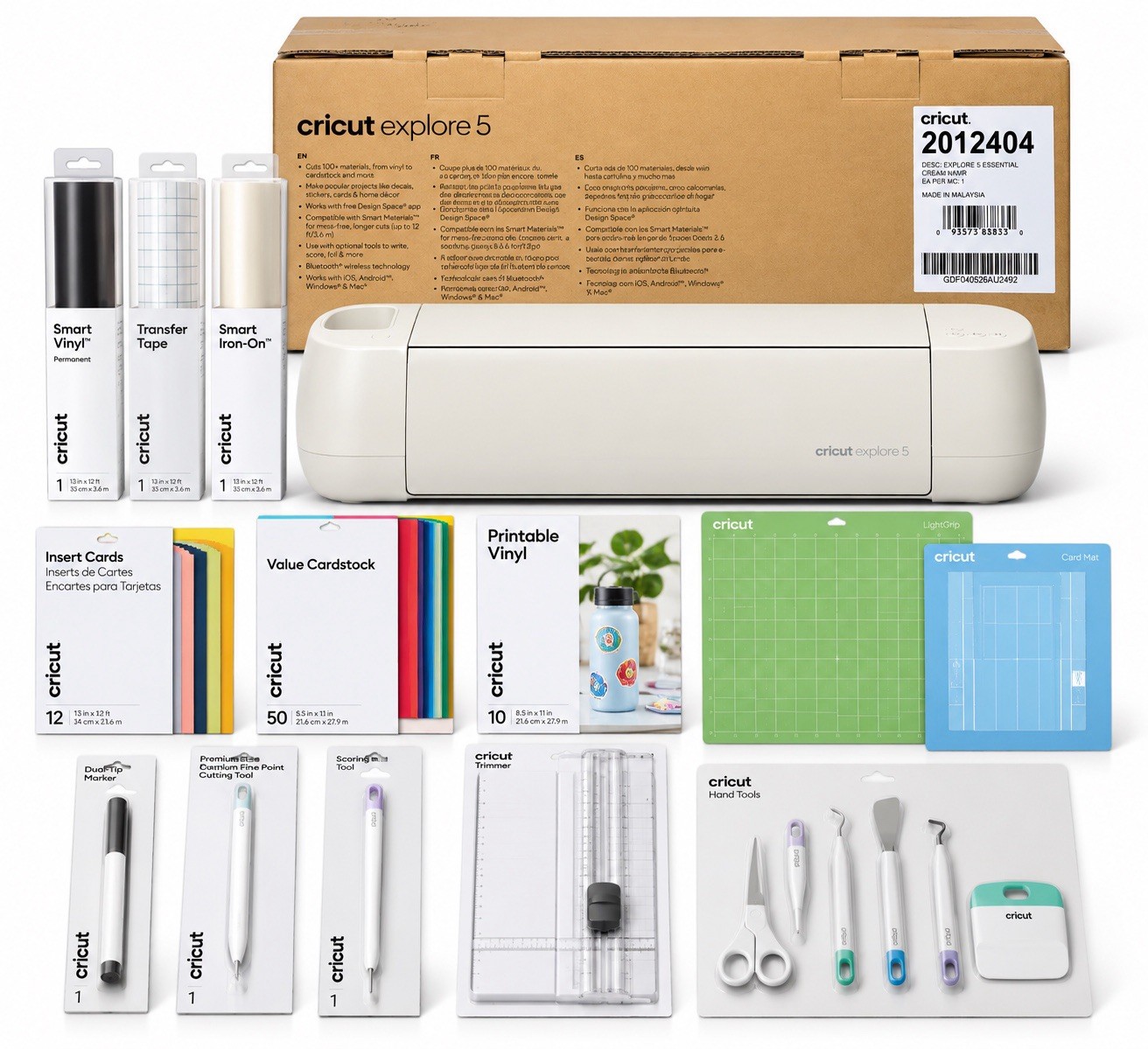 Cricut Explore 5 Essential “Bundle” Cutting Machine Wireless Electronic(2012404)