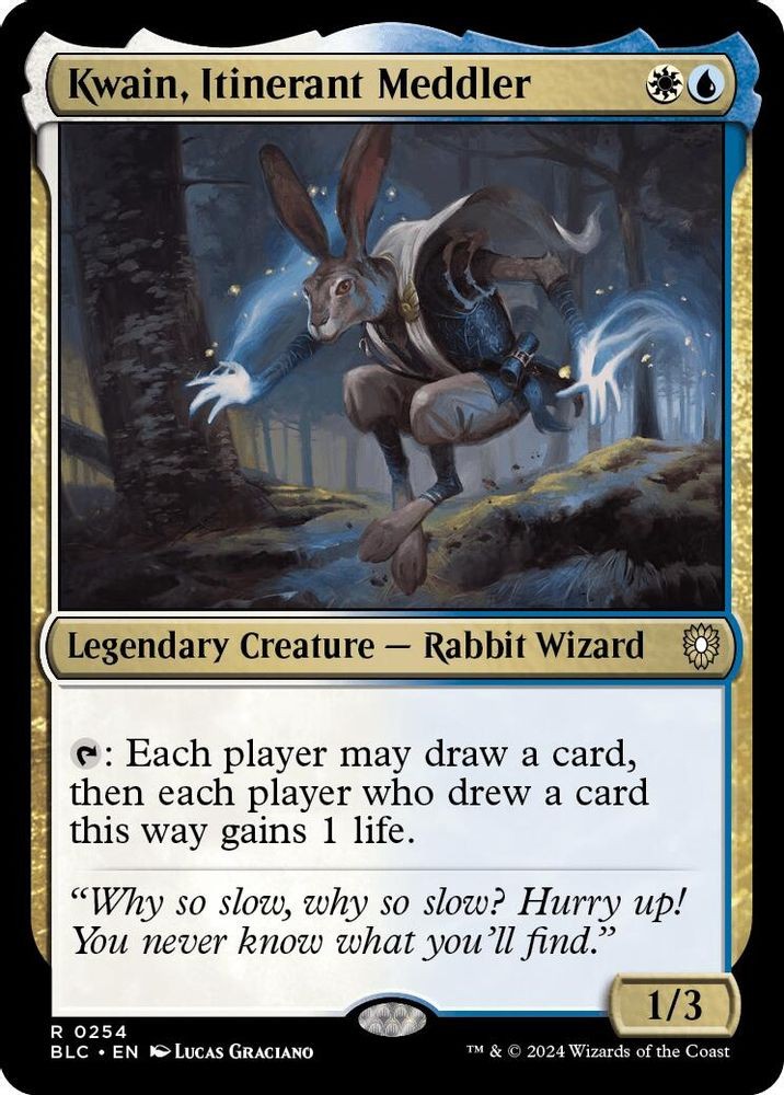2024 Magic: The Gathering: BLC - Kwain Itinerant Meddler (#254, R, Near Mint)