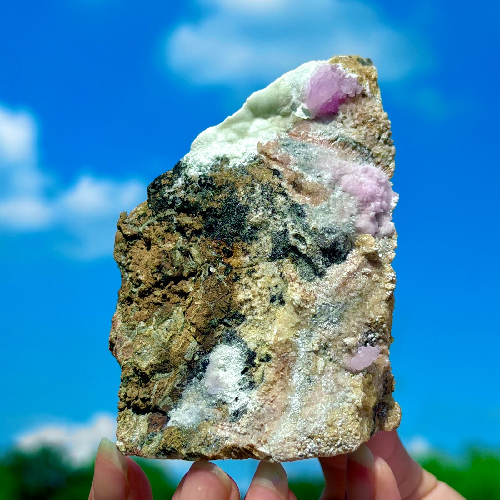 206G Top Natural Red Aragonite Crystal Gem Cluster Mineral Specimen /Yunnan