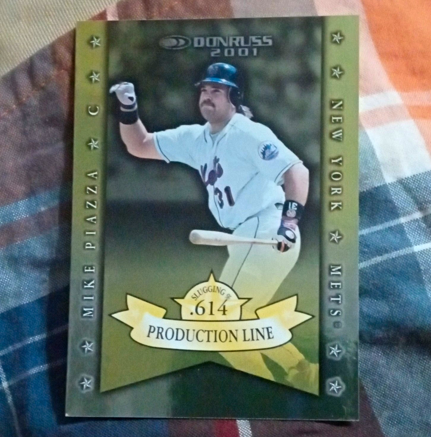Donruss 2001 Production Line Insert Mike Piazza #PL-33 New York Mets /614