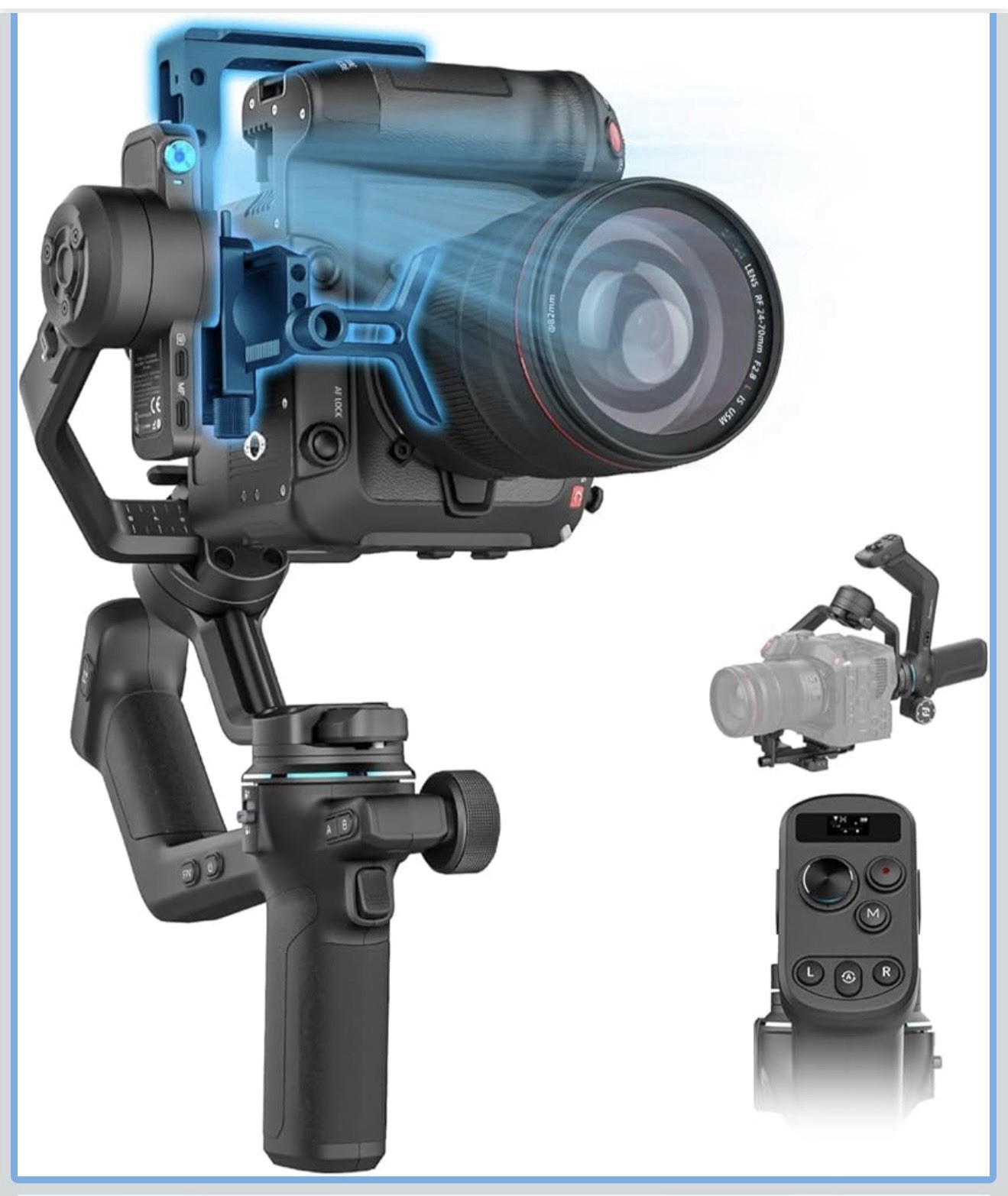 Feiyu SCORP-C2 - AI Tracking Gimbal Stabilizer for Vlogging Camera