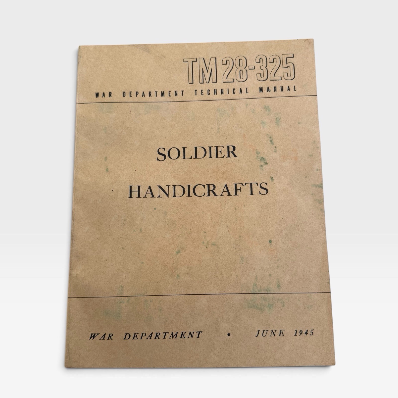1945 WWII Soldier Handicrafts Book War Department Arts Crafts Woodworking