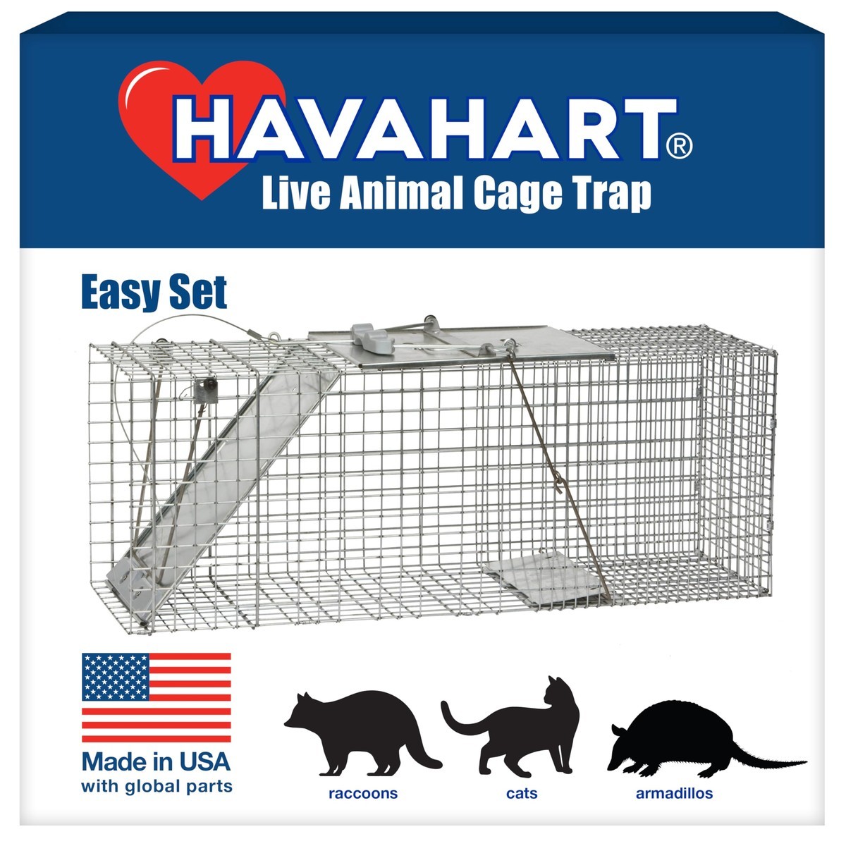 Havahart 1085 Large 1-Door Trap for Armadillos, Cats, Groundhogs, Opossums