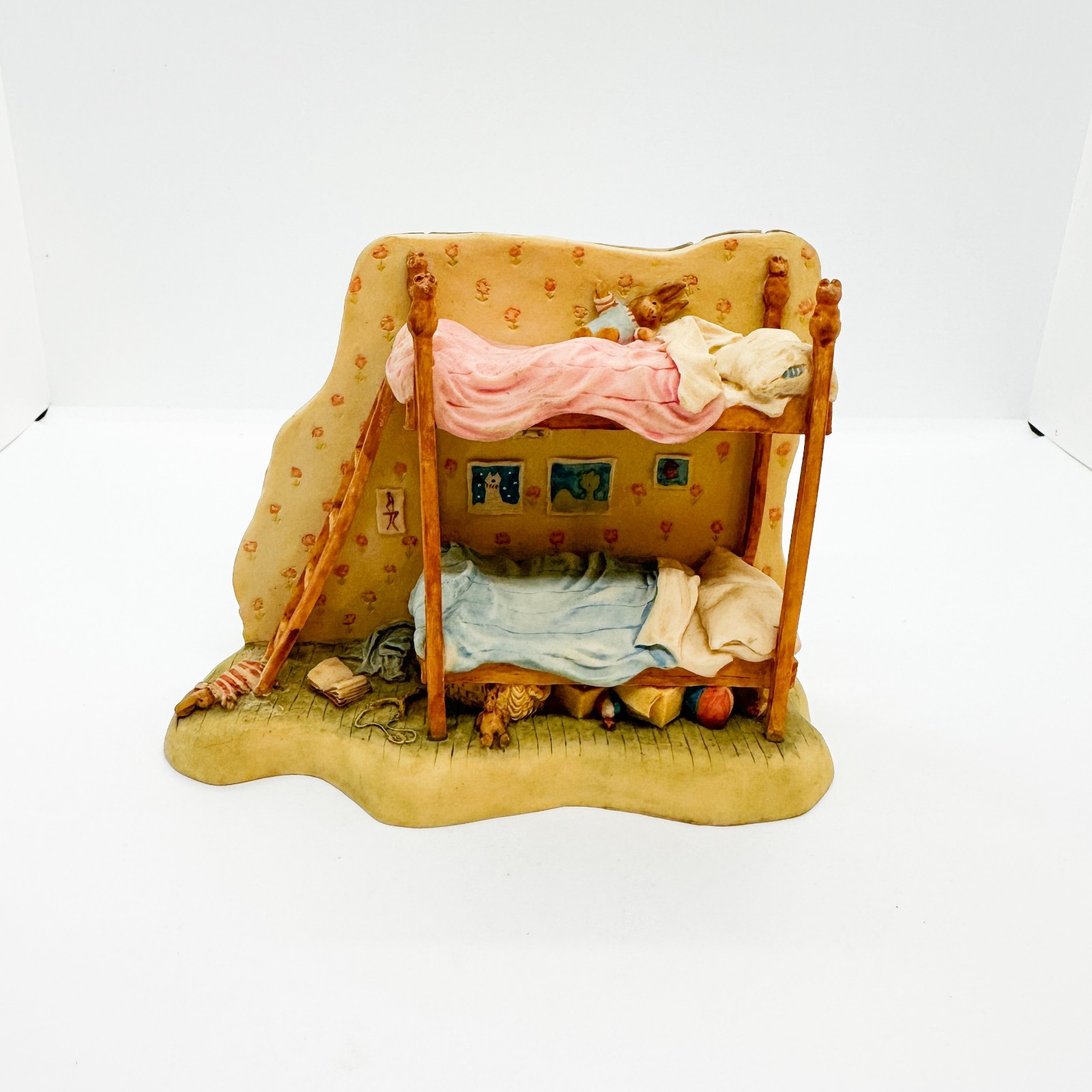 Vtg Brambly Hedge Bunk Beds Figurine Charpente Clover Catkin Mice Mouse  G2U