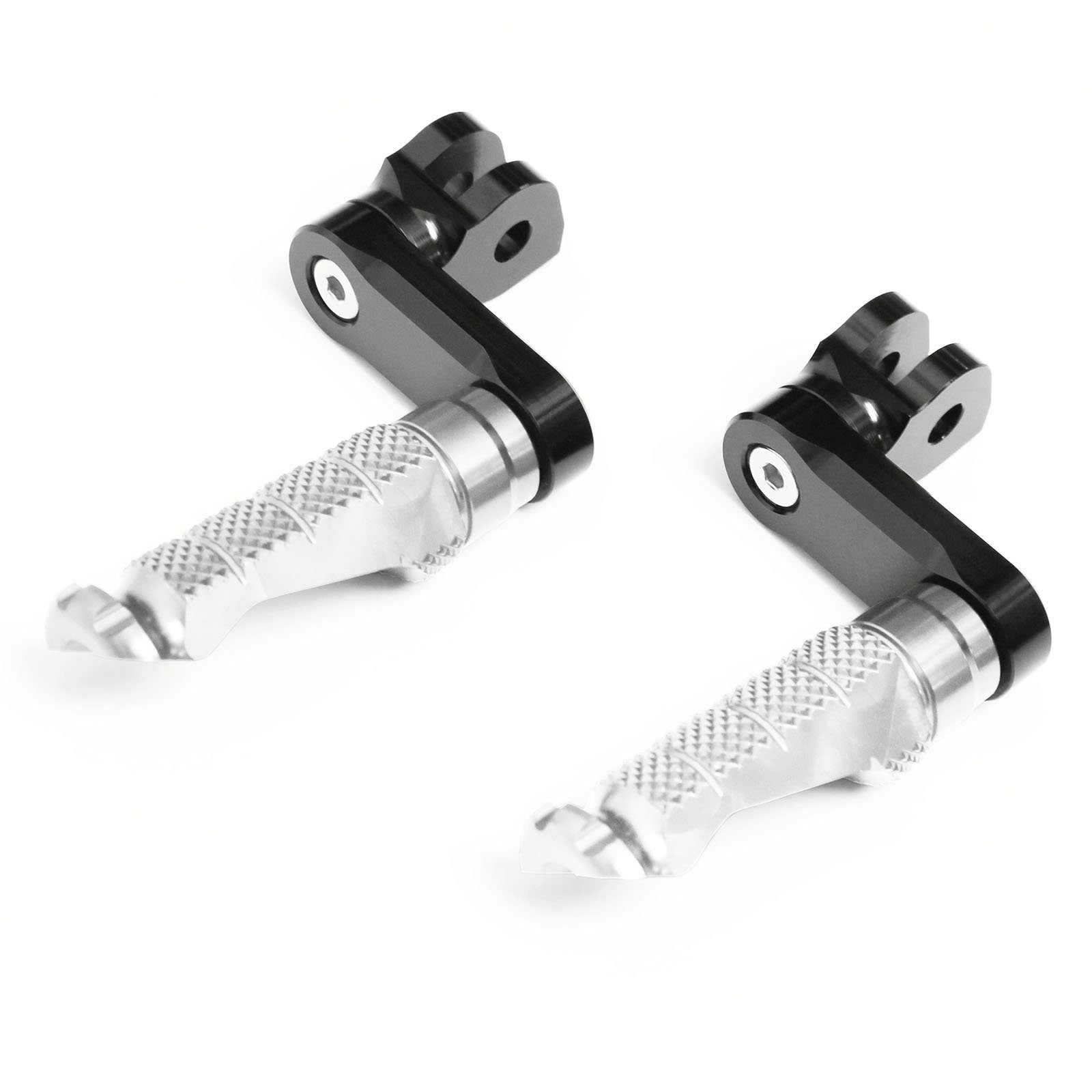 Silver MCCP 1.5 inch Lower Front Foot Pegs For Suzuki GSXR 1300 Hayabusa 99-04