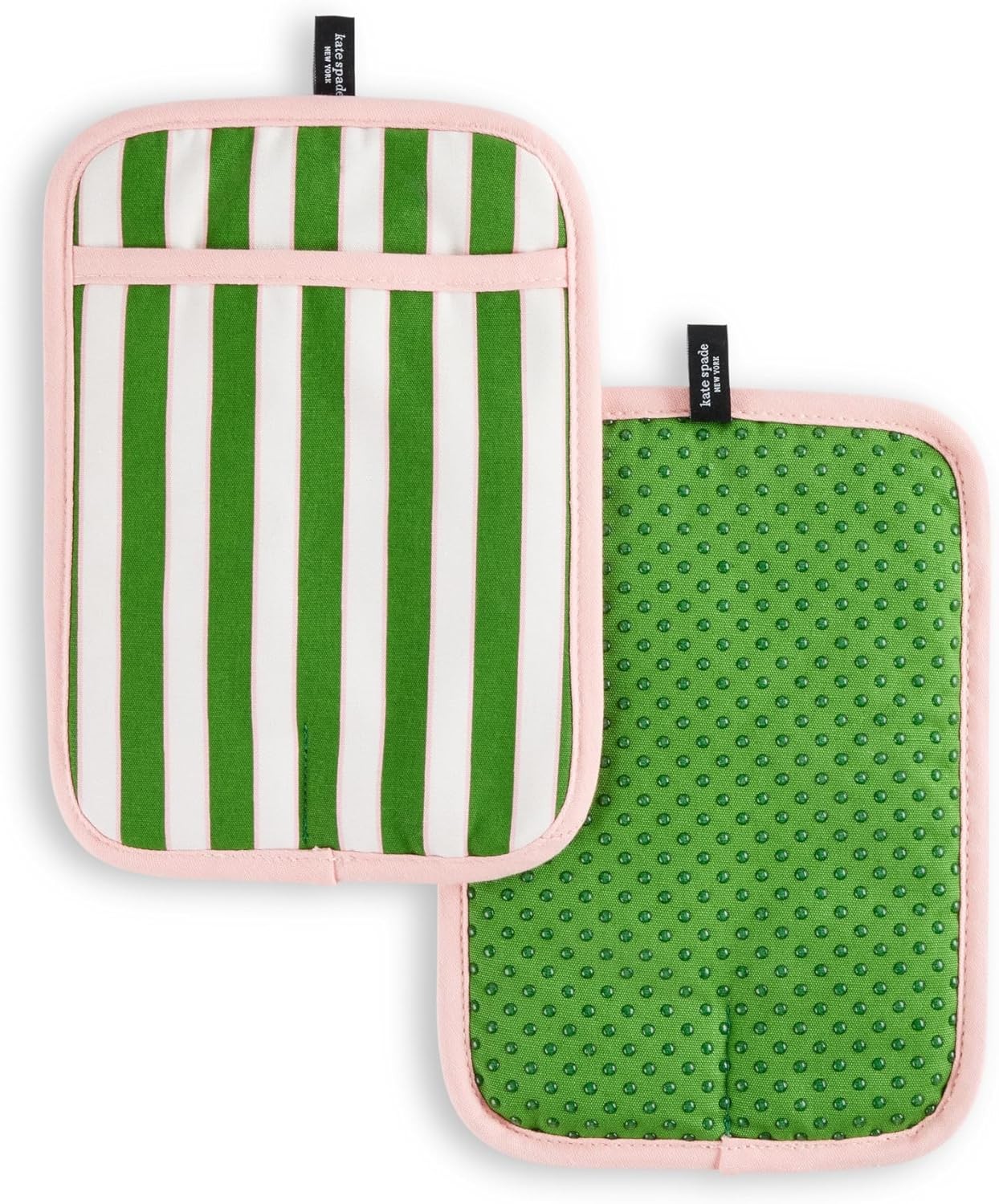 Botanical Stripe Pot Holder 2-Pack Set, 7\