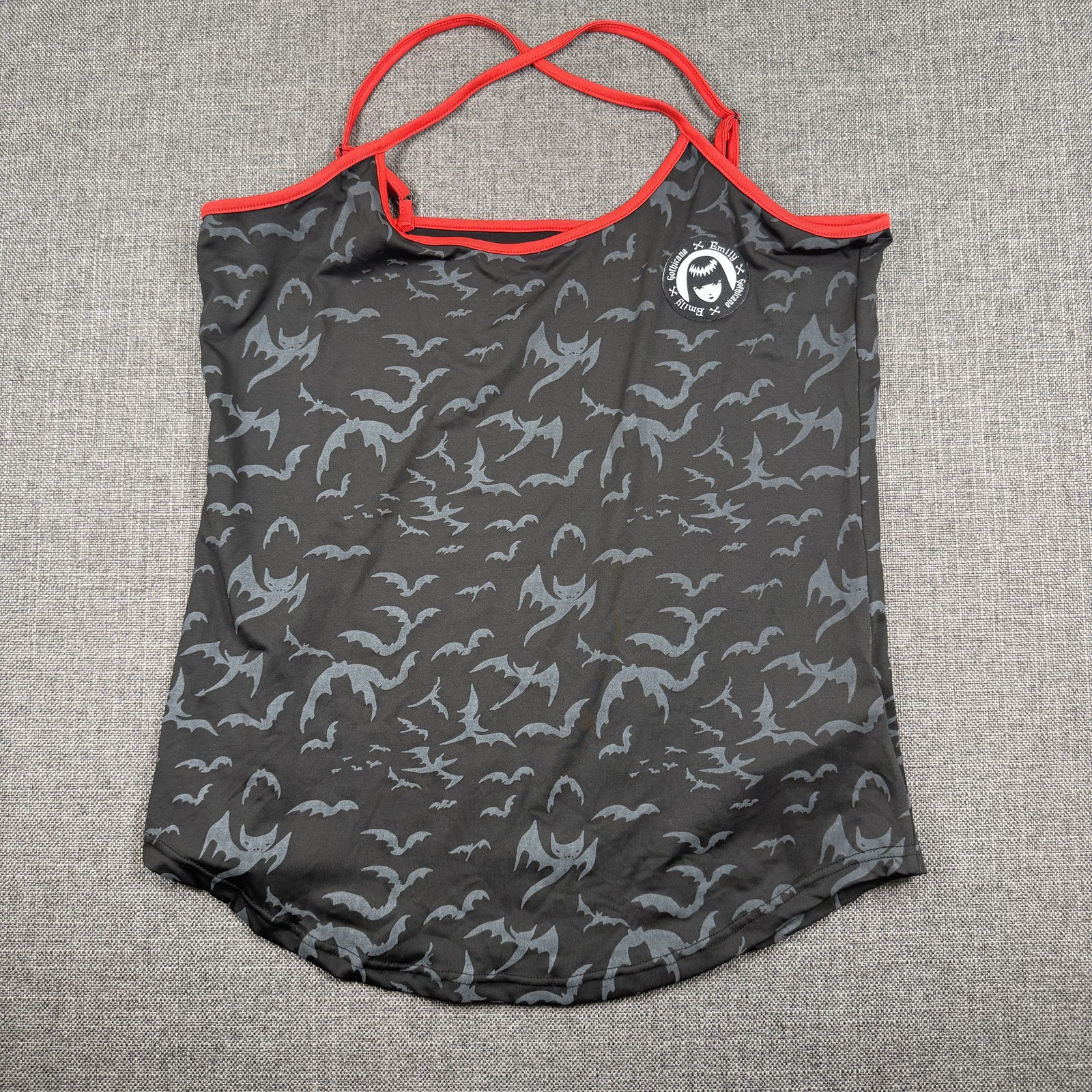 Gothicana by EMP x Emily the Strange Women\'s Bat Print Cami Tank Top Size M