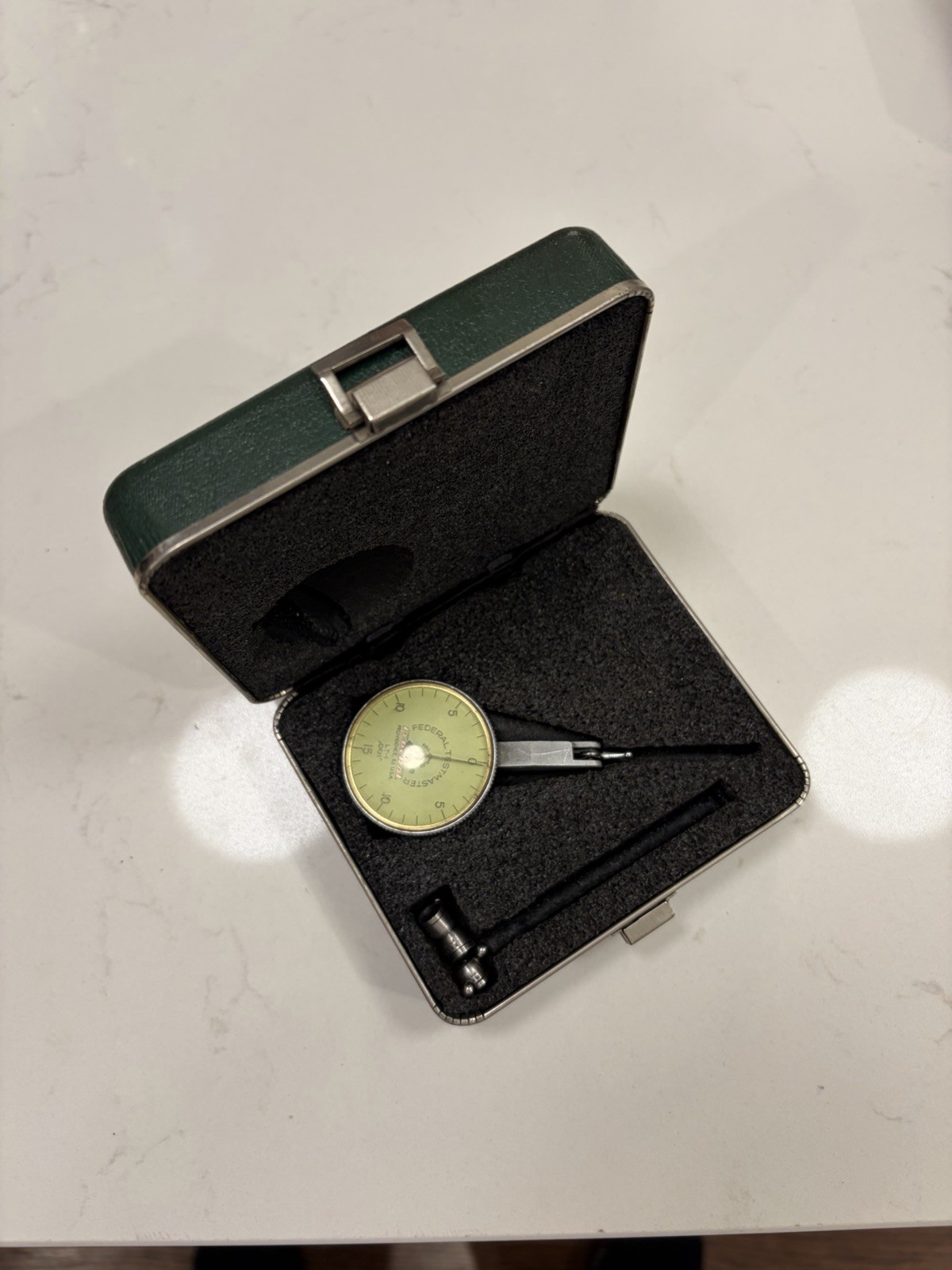 Vintage FEDERAL Testmaster LT-1 Dial Indicator Gauge .001