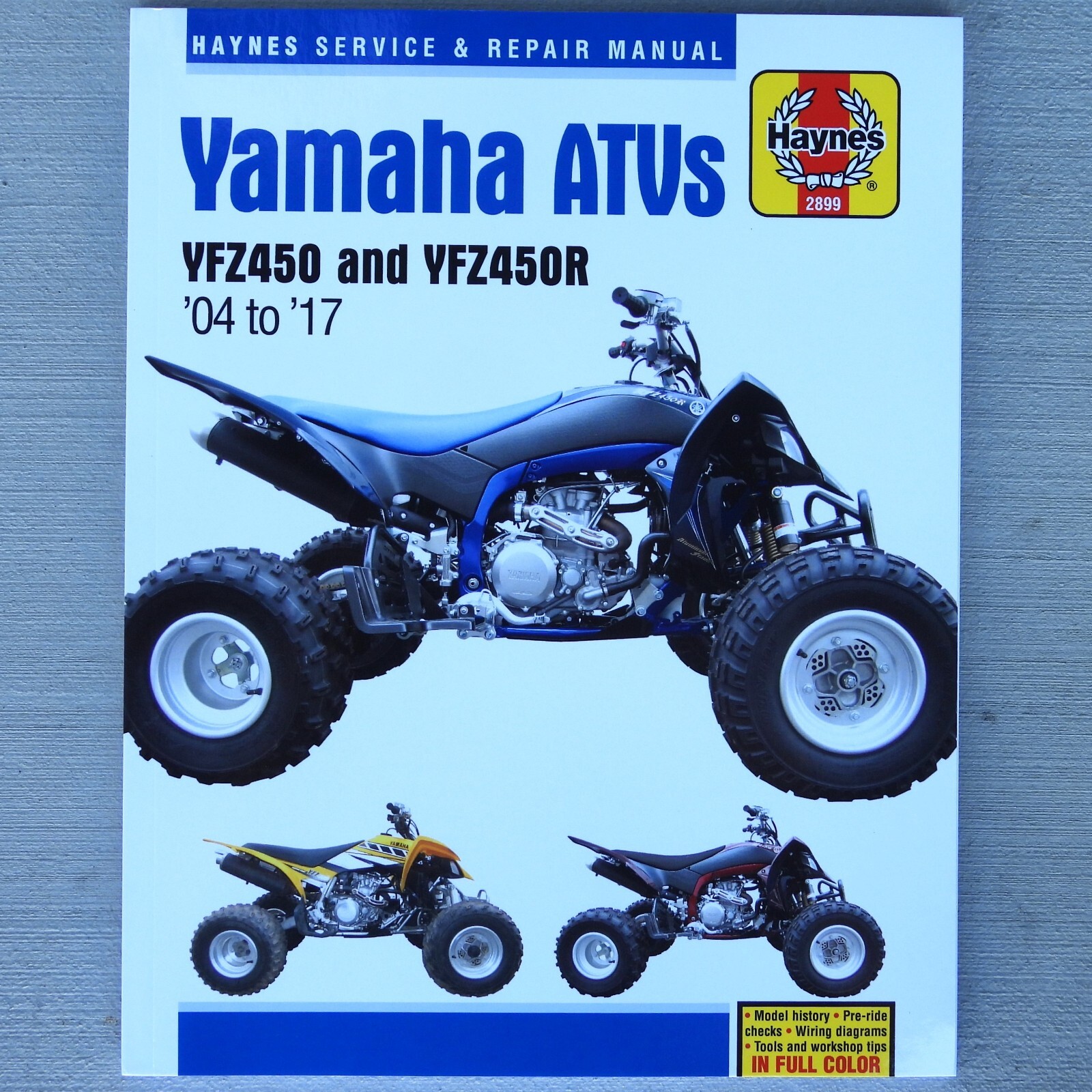 2004-2017 Yamaha YFZ 450 450R YFZ450 YFZ450R ATV Quad SERVICE & REPAIR MANUAL