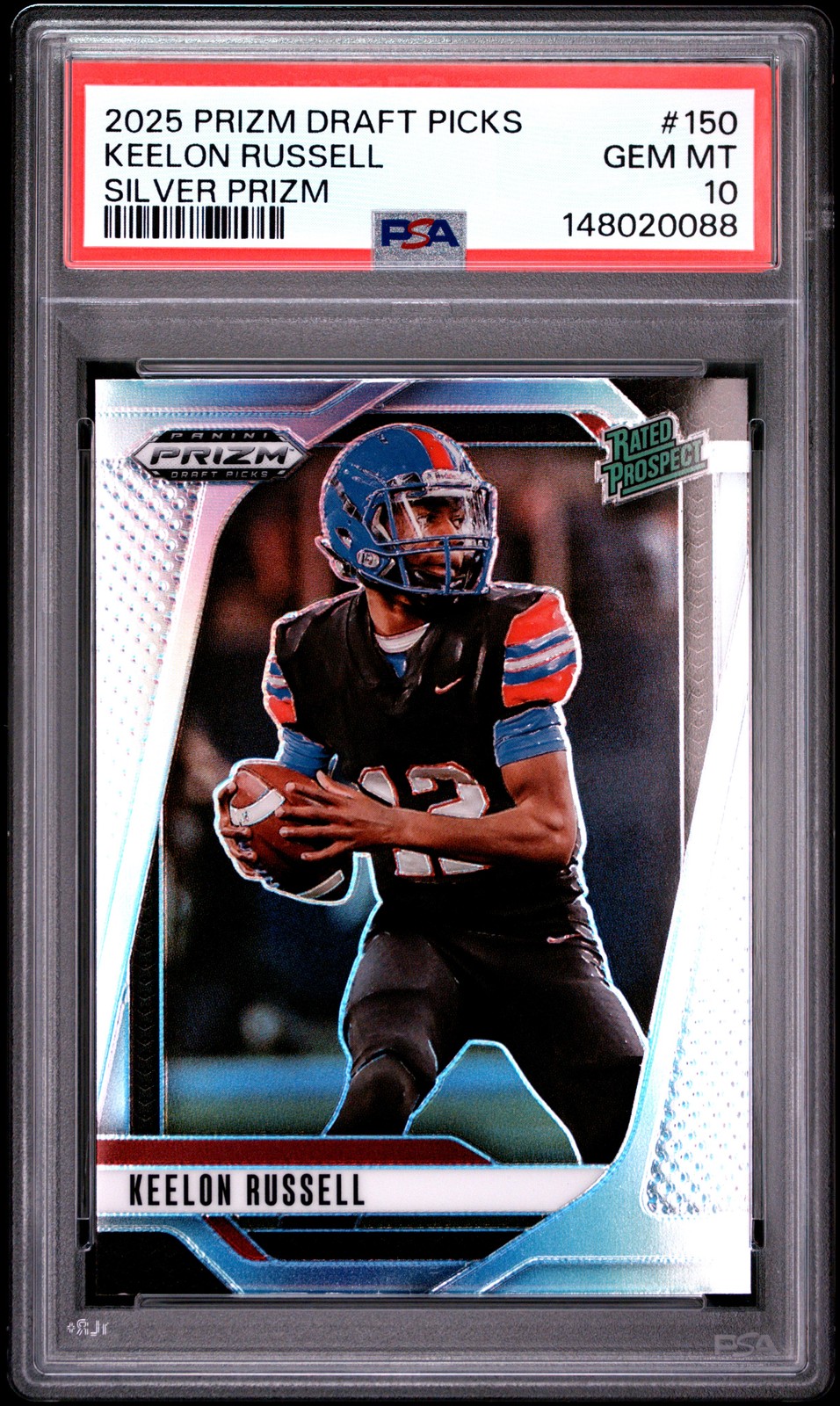 2025 Panini Prizm Draft Picks #150 Keelon Russell Silver Prizm PSA 10 2025 Panini Prizm Draft Picks #150 Keelon Russell Silver Prizm PSA 10