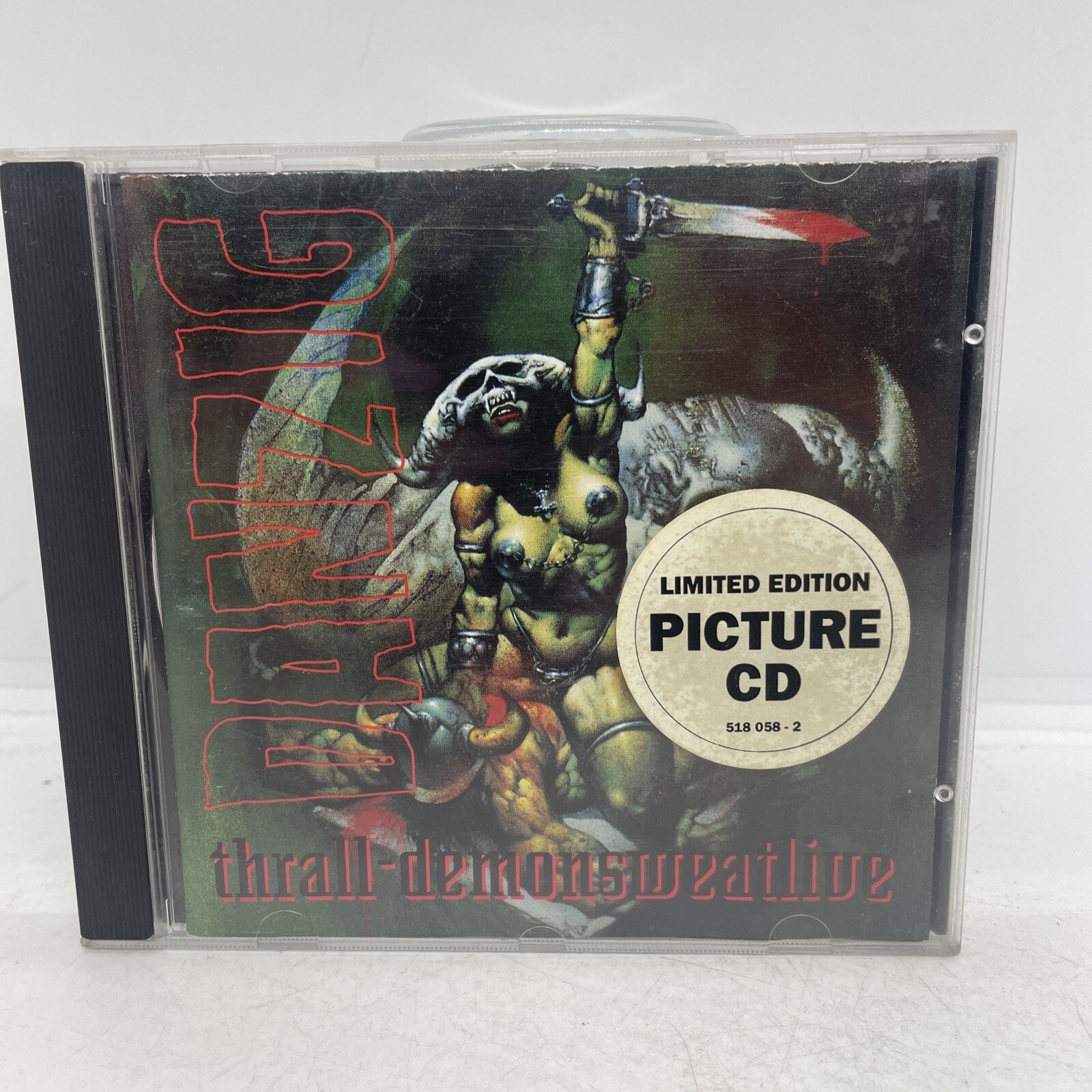 Thrall: Demonsweatlive by Danzig (CD, 1993) RARE Picture Disc Free Fast Post Thrall: Demonsweatlive by Danzig (CD, 1993) RARE Picture Disc Free Fast Post