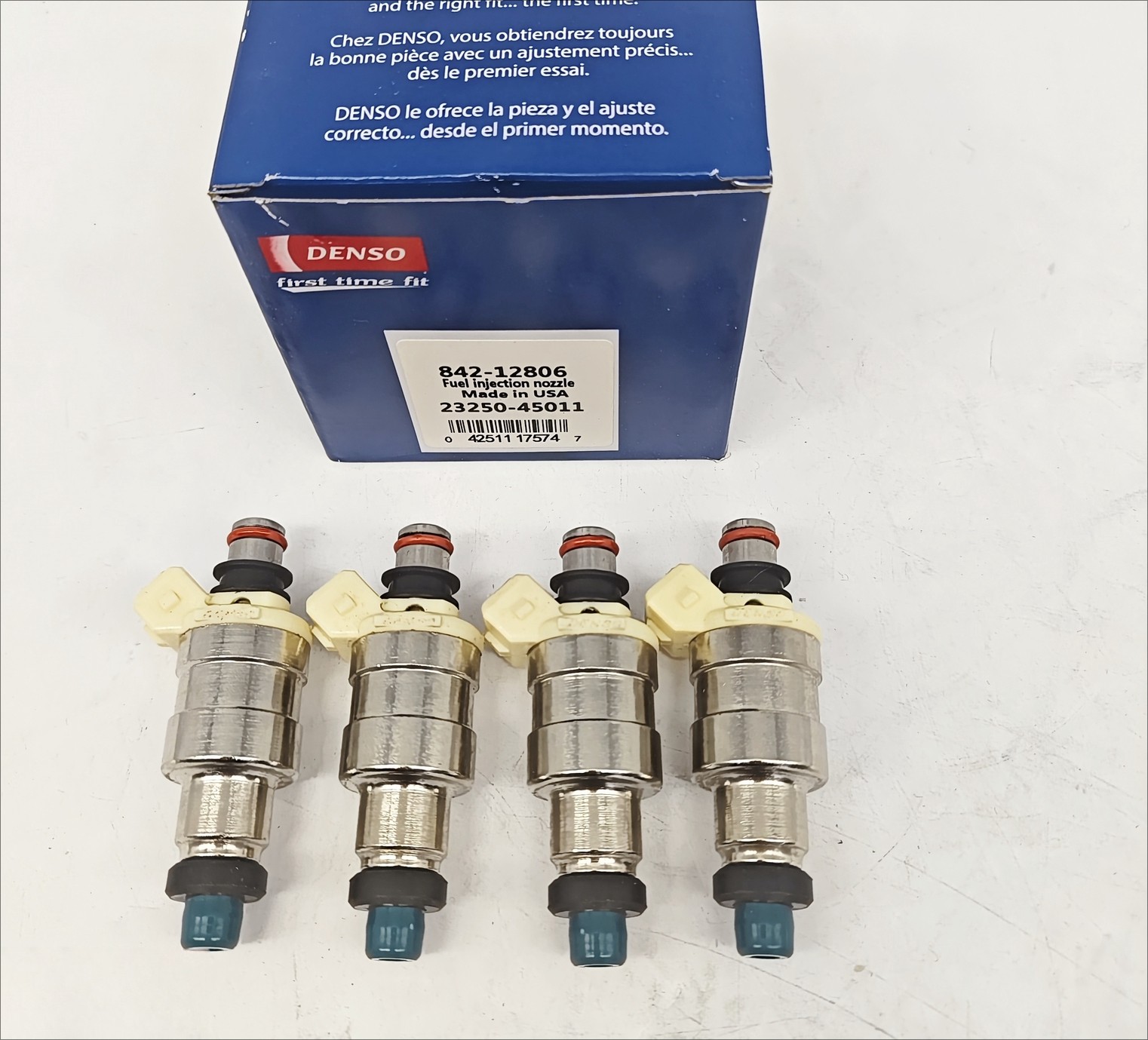 4Pcs Genuine Denso Fuel Injector For 1984-1987 Toyota Pickup 2.4L I4 23250-45011