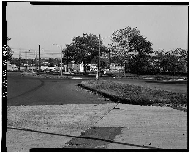 Jersey City NJ Roosevelt Stadium Route 440 Danforth Ave 1950s Roadway