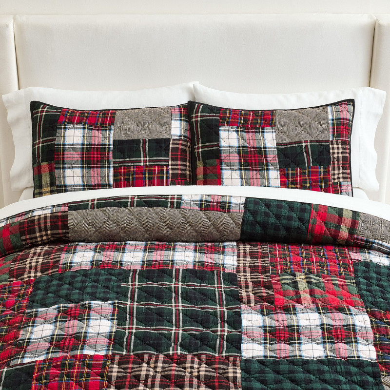 Pottery Barn Classic Patchwork Plaid Quilt Pottery Barn Classic Patchwork Plaid Quilt