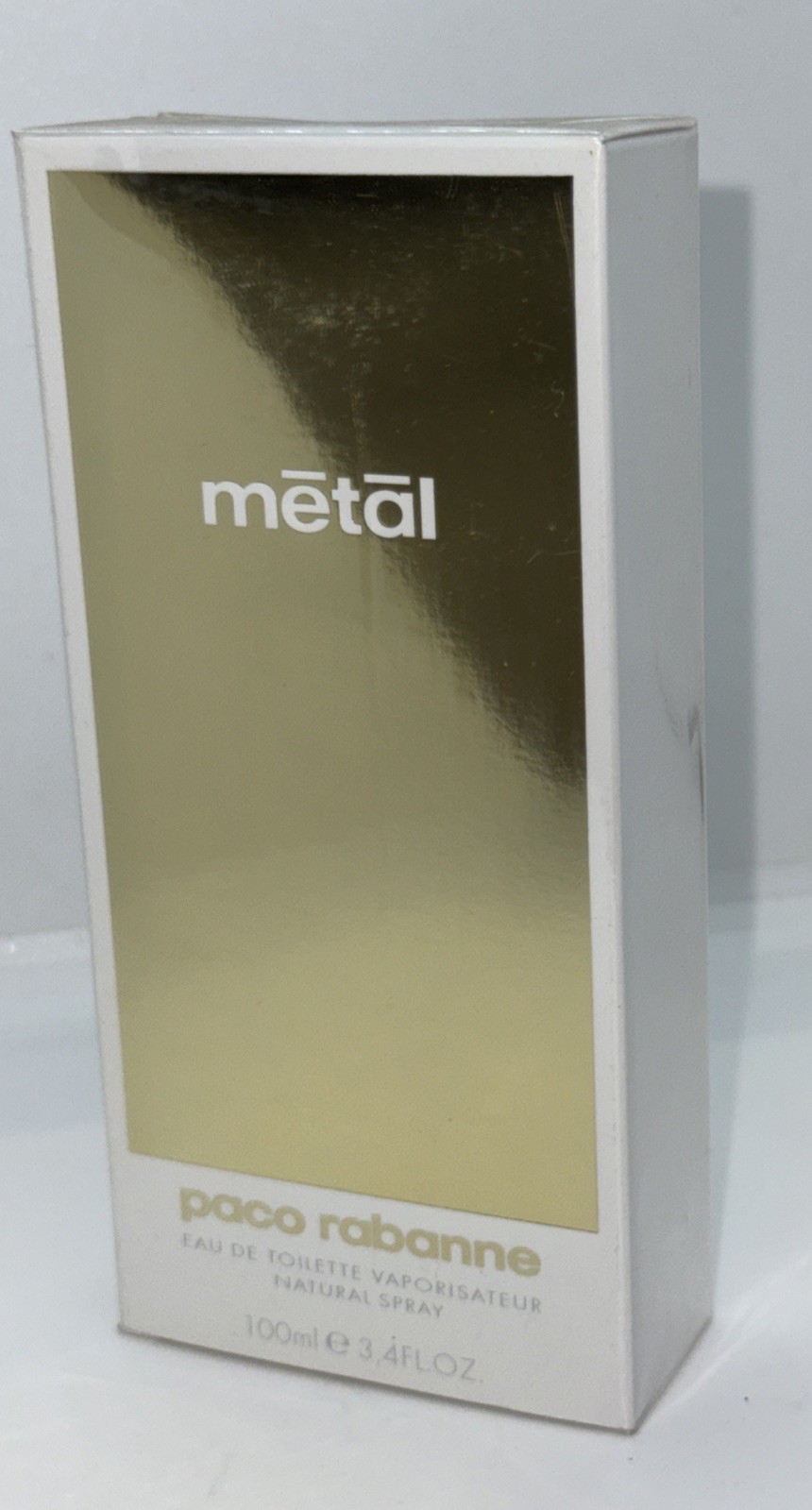 *ORIGINAL* METAL PACO RABANNE 3.4 oz / 100 ML Eau De Toilette Spray Sealed Box *ORIGINAL* METAL PACO RABANNE 3.4 oz / 100 ML Eau De Toilette Spray Sealed Box