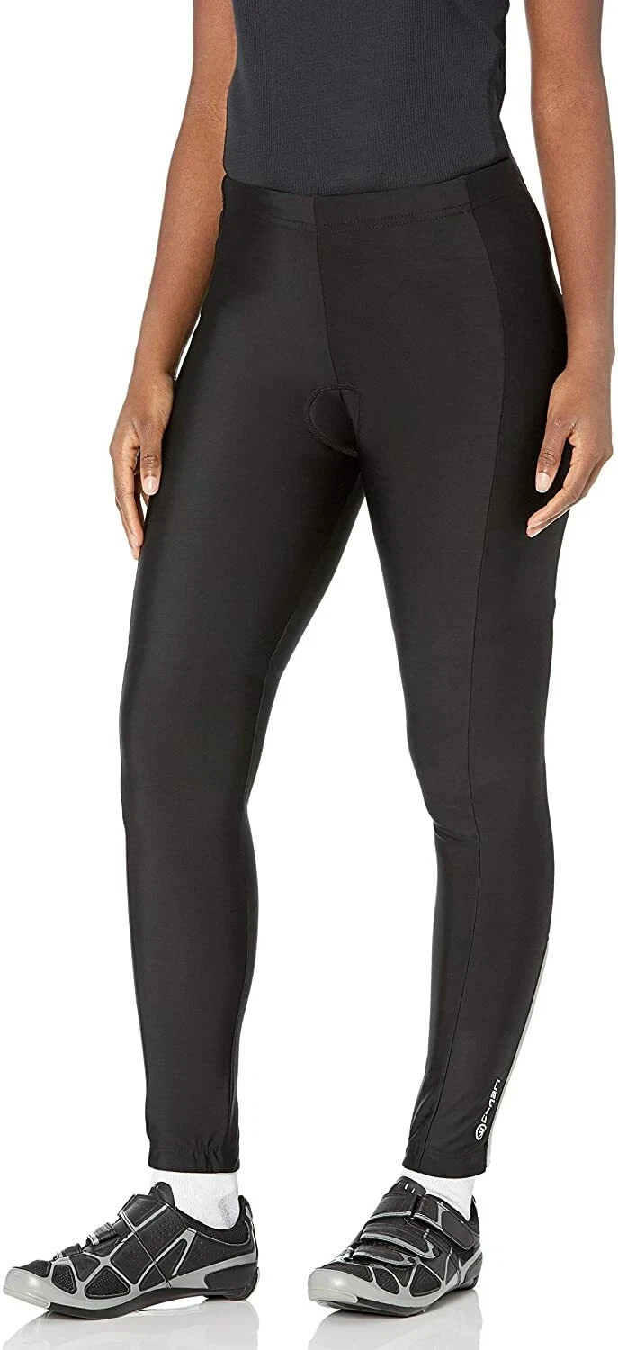New Canari Women’s Padded Cycling Leggings Pants Black Drawstring XL