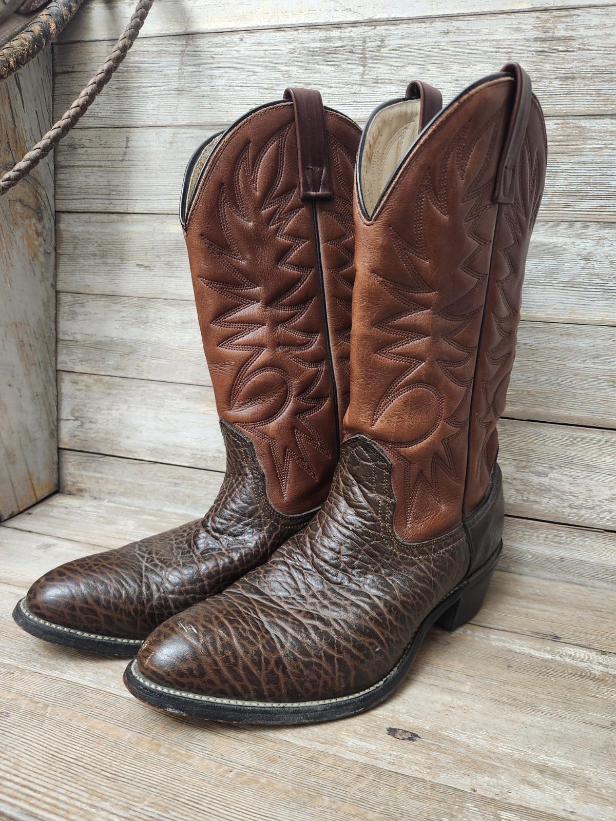 Vintage Tony Lama Bullhide Cowboy Boots Men’s 10D Vintage Tony Lama Bullhide Cowboy Boots Men’s 10D
