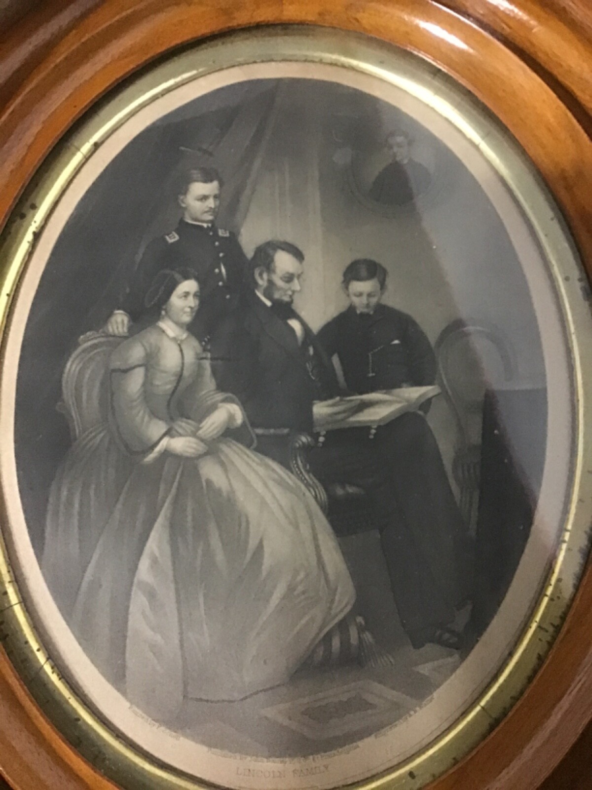 Lincoln Family in Original Beautiful Frame Published by John Dainty 15 S6th St Lincoln Family in Original Beautiful Frame Published by John Dainty 15 S6th St