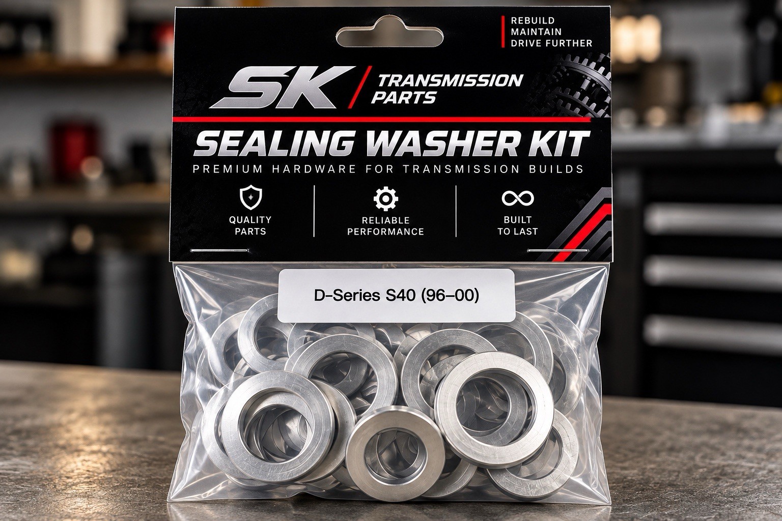 96-00 Honda Civic D-Series S40 Manual Transmission Sealing Washer Kit