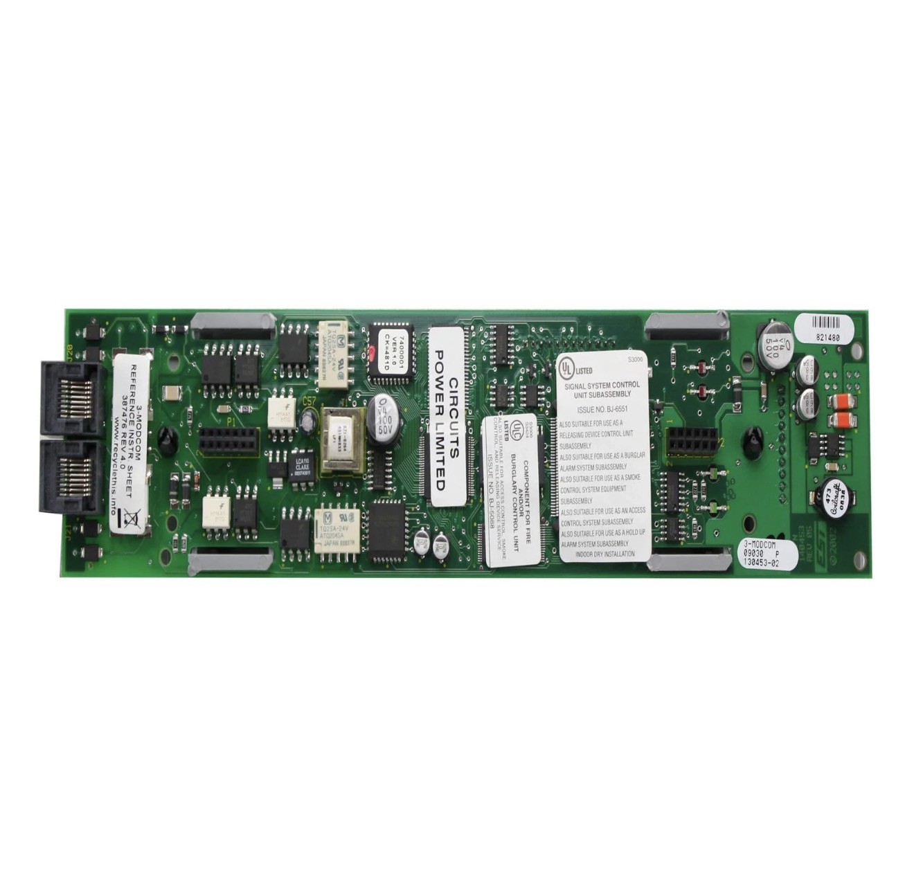 EST Edwards 3-MODCOM Fire Alarm Modem Dialer DACT Module , bench  tested