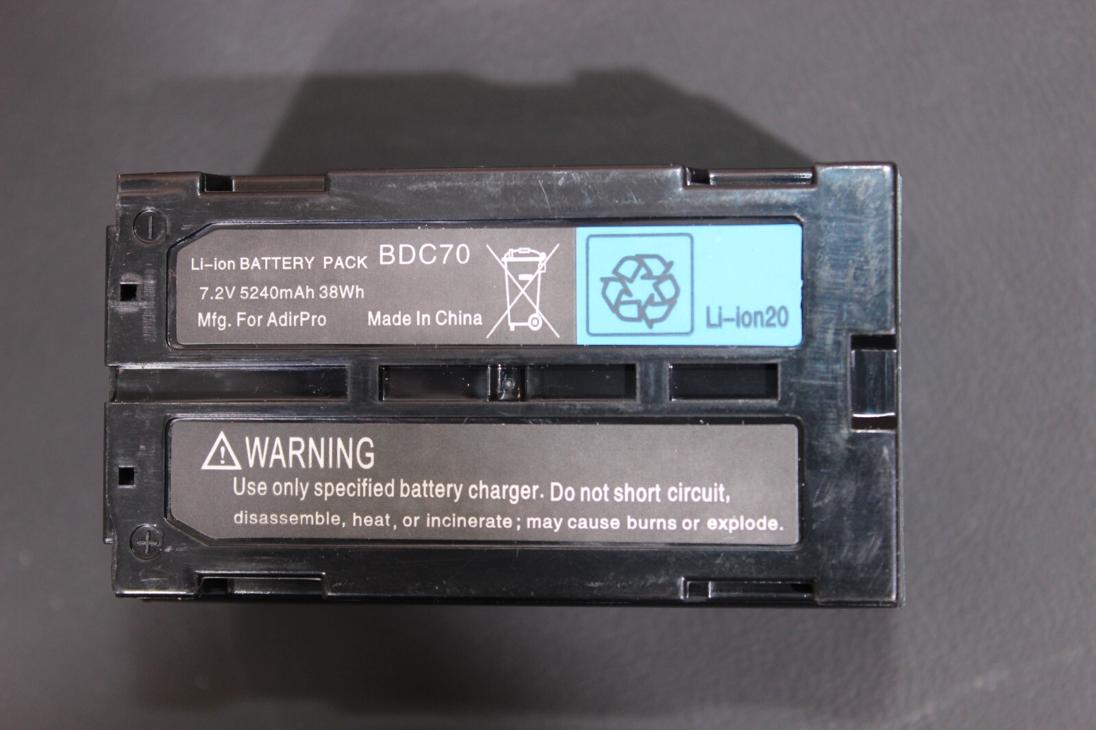 AdirPro BDC70 - BDC58 - BT-70 Li Ion Battery for Topcon & Sokkia Total Stations