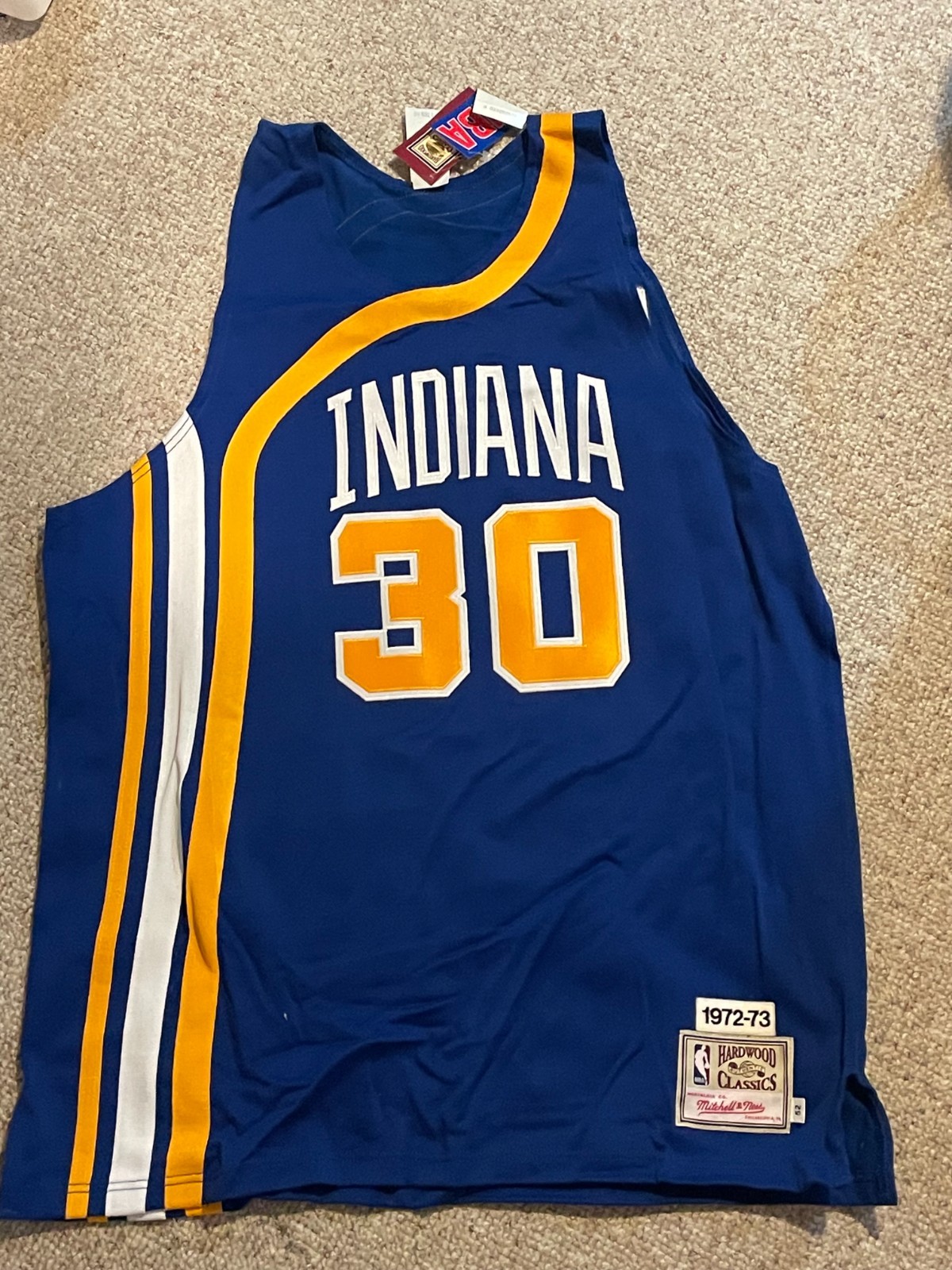 George McGinnis 1972-73 Indiana Pacers Mitchell & Ness Authentic Jersey (52) NWT George McGinnis 1972-73 Indiana Pacers Mitchell & Ness Authentic Jersey (52) NWT