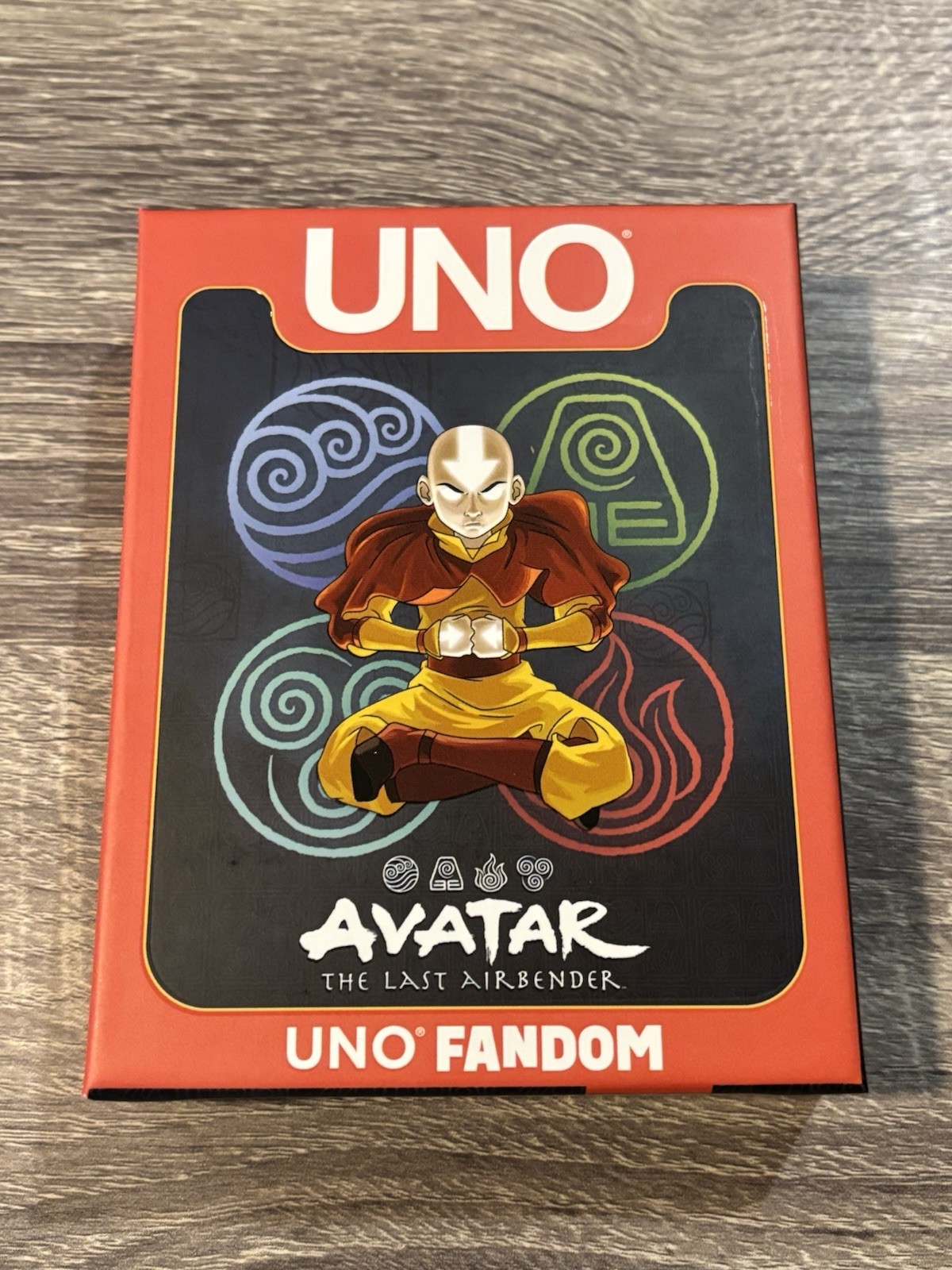 New & Sealed Avatar: The Last Airbender Exclusive UNO Fandom Game Deck