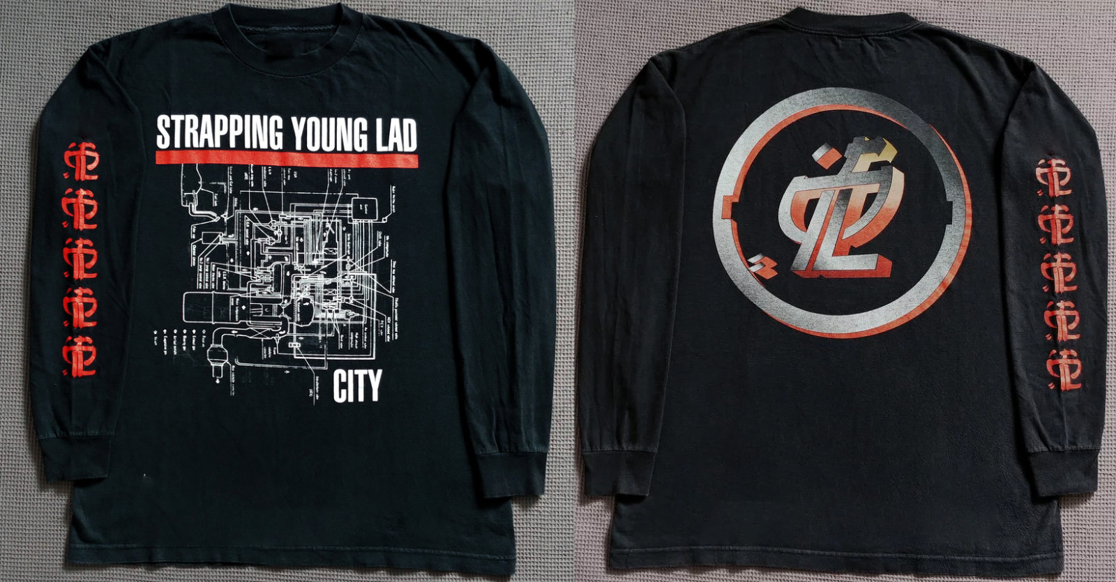 Rare Strapping Young Lad Band 1997 - City Long Sleeve S to 5XL 2F1375 Rare Strapping Young Lad Band 1997 - City Long Sleeve S to 5XL 2F1375