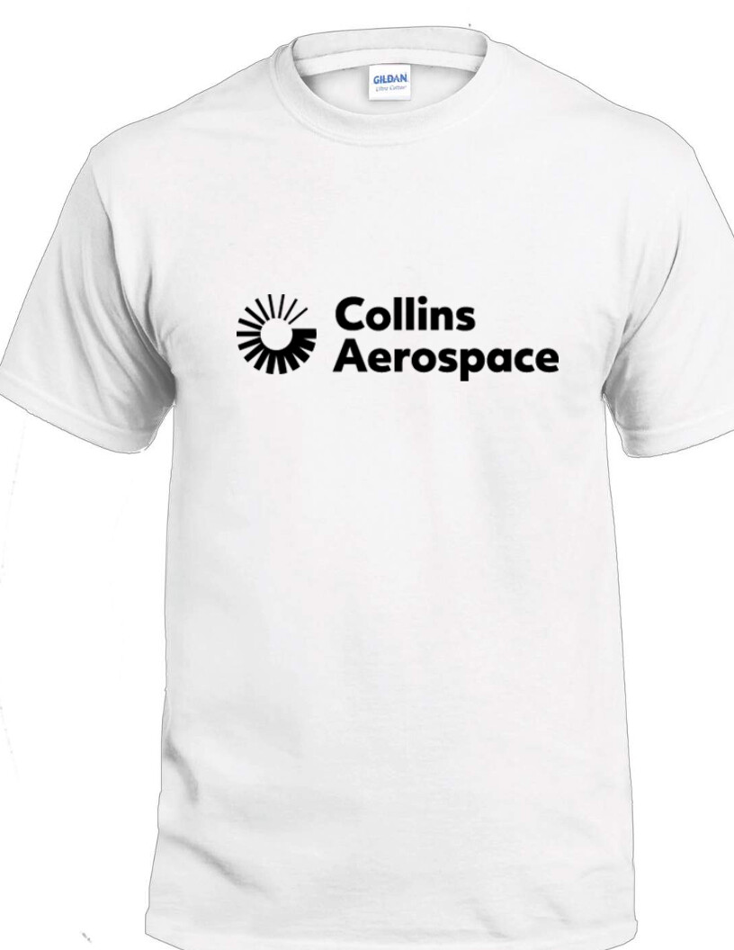 Collins Aerospace Retro Logo T-shirt Defunct Avionics Developer Airline Fly Tee