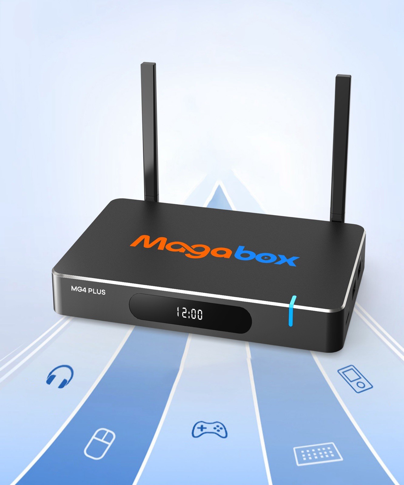 New 2025 Magabox MG4 6k UHD Media Box 4GB + 64GB Voice Command Remote New 2025 Magabox MG4 6k UHD Media Box 4GB + 64GB Voice Command Remote