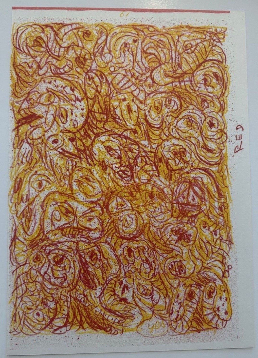 Pierre Alechinsky Original Lithograph From One Cent Life Never Framed Pierre Alechinsky Original Lithograph From One Cent Life Never Framed
