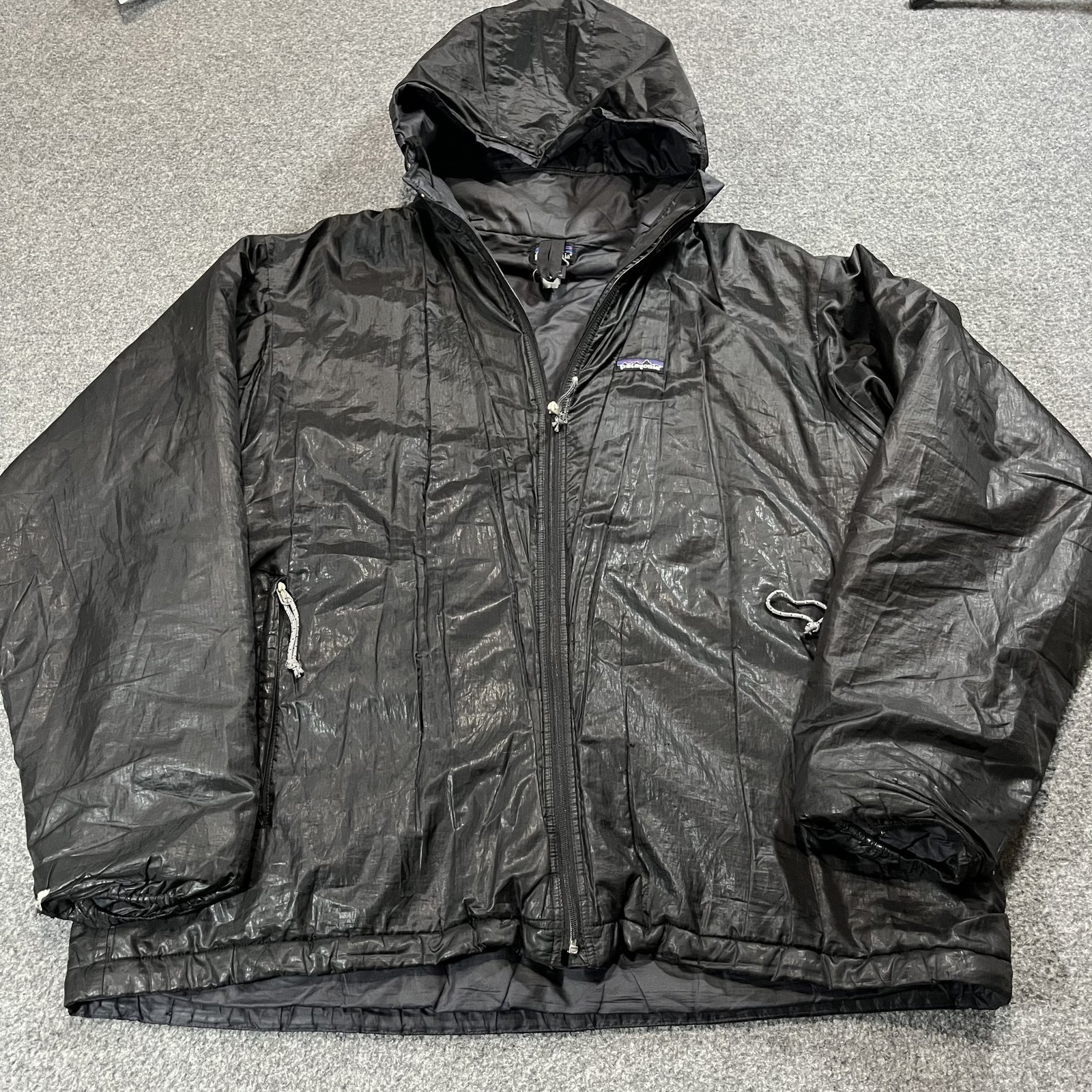 Vintage Patagonia Micro Puff Jacket Mens XL Black Hooded Full Zip Outdoor Vintage Patagonia Micro Puff Jacket Mens XL Black Hooded Full Zip Outdoor