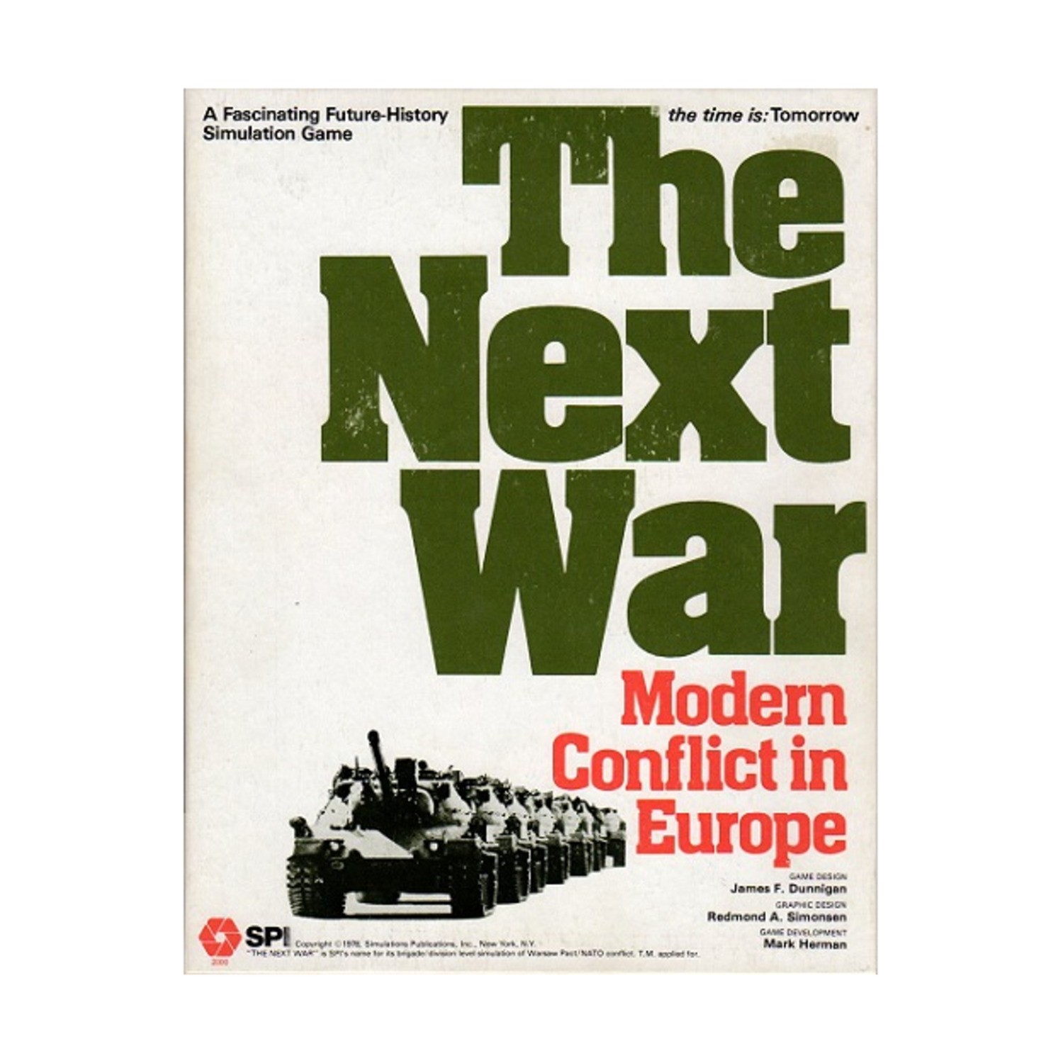 SPI Boxed Wargame Next War Box Fair/VG+