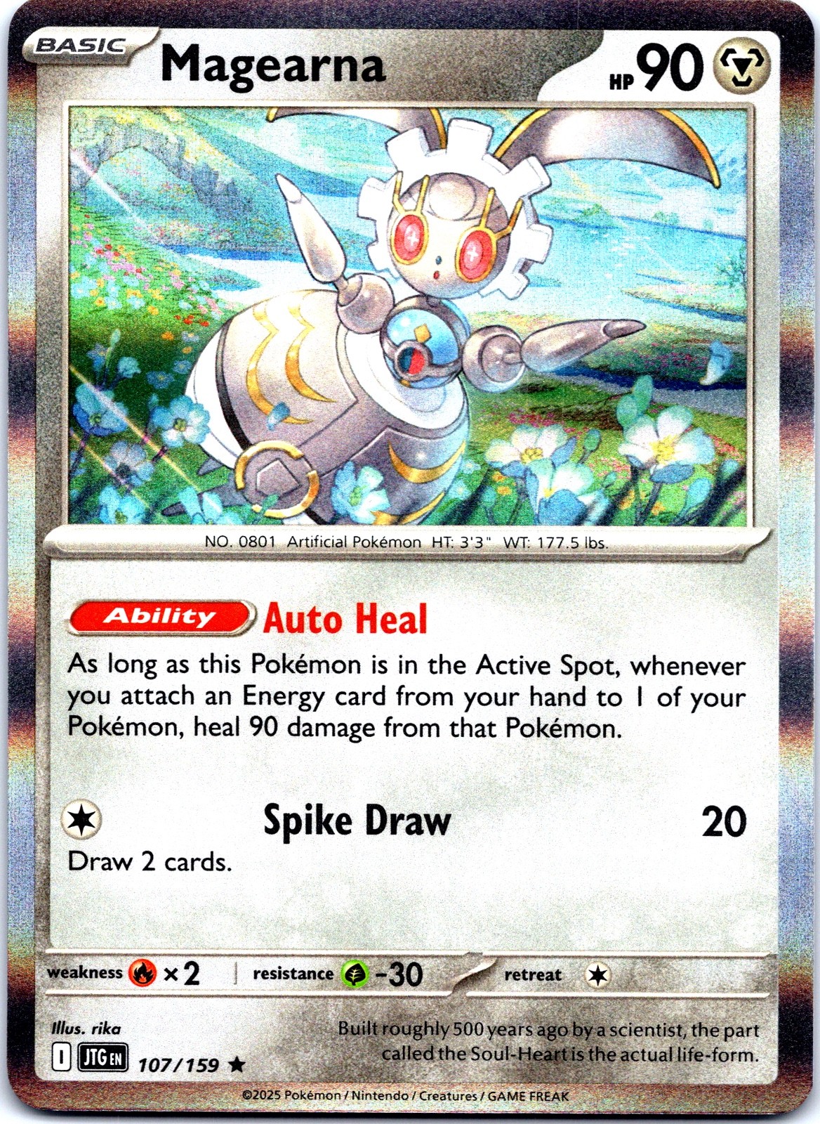 Magearna Holo Rare SV09: Journey Together 107/159 NM ((Pokemon))