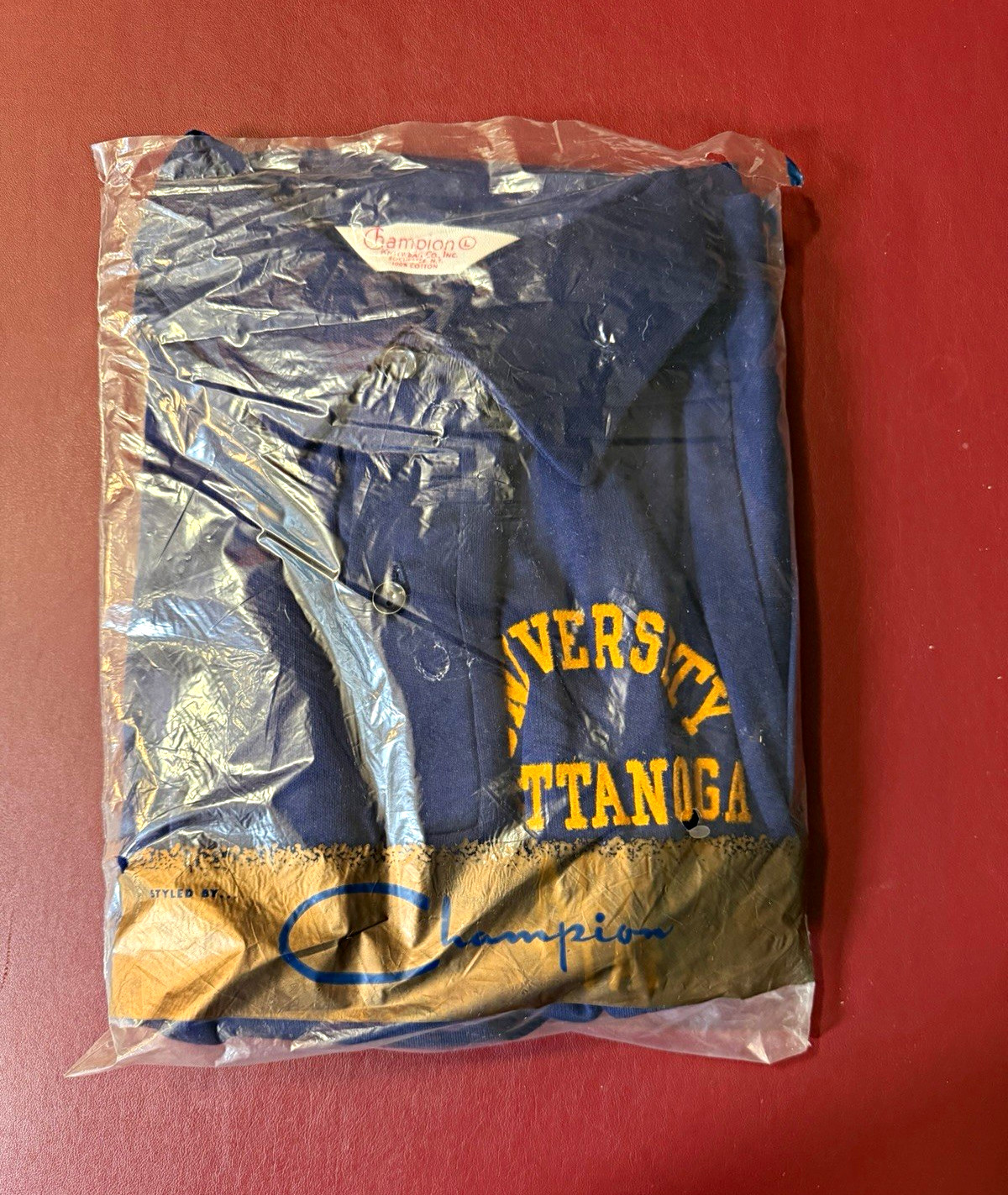 NWT VTG Champion Univ. Chattanooga Coaching Staff Embroidered Polo Shirt Mens XL