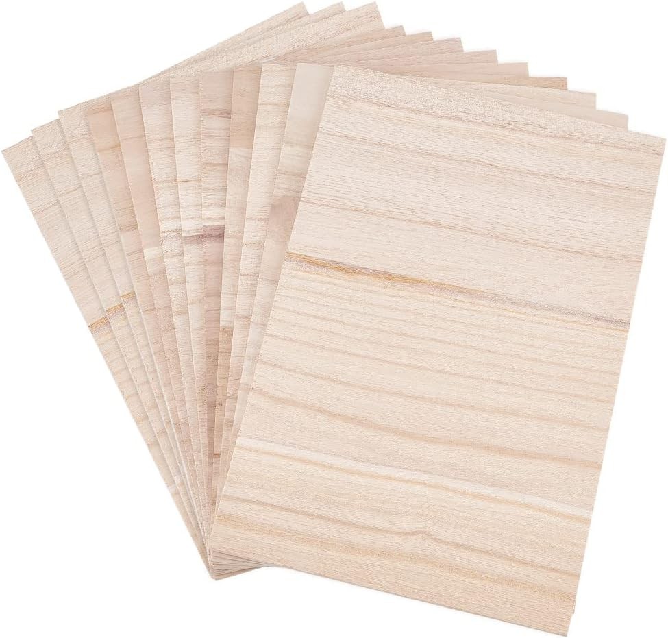12 Sheets Wooden Karate Breaking Boards 3.5mm Thick Taekwondo Breaking Boards