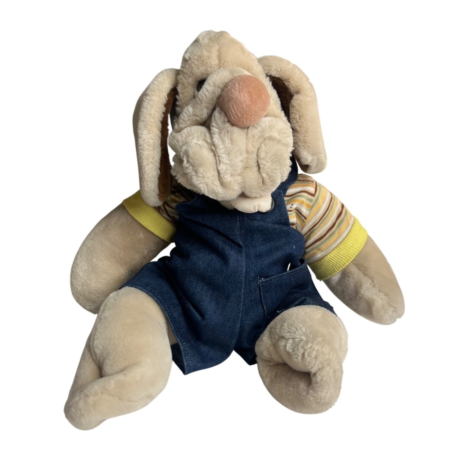 Vtg Ganzbros Wrinkles the Dog Large Plush 18\
