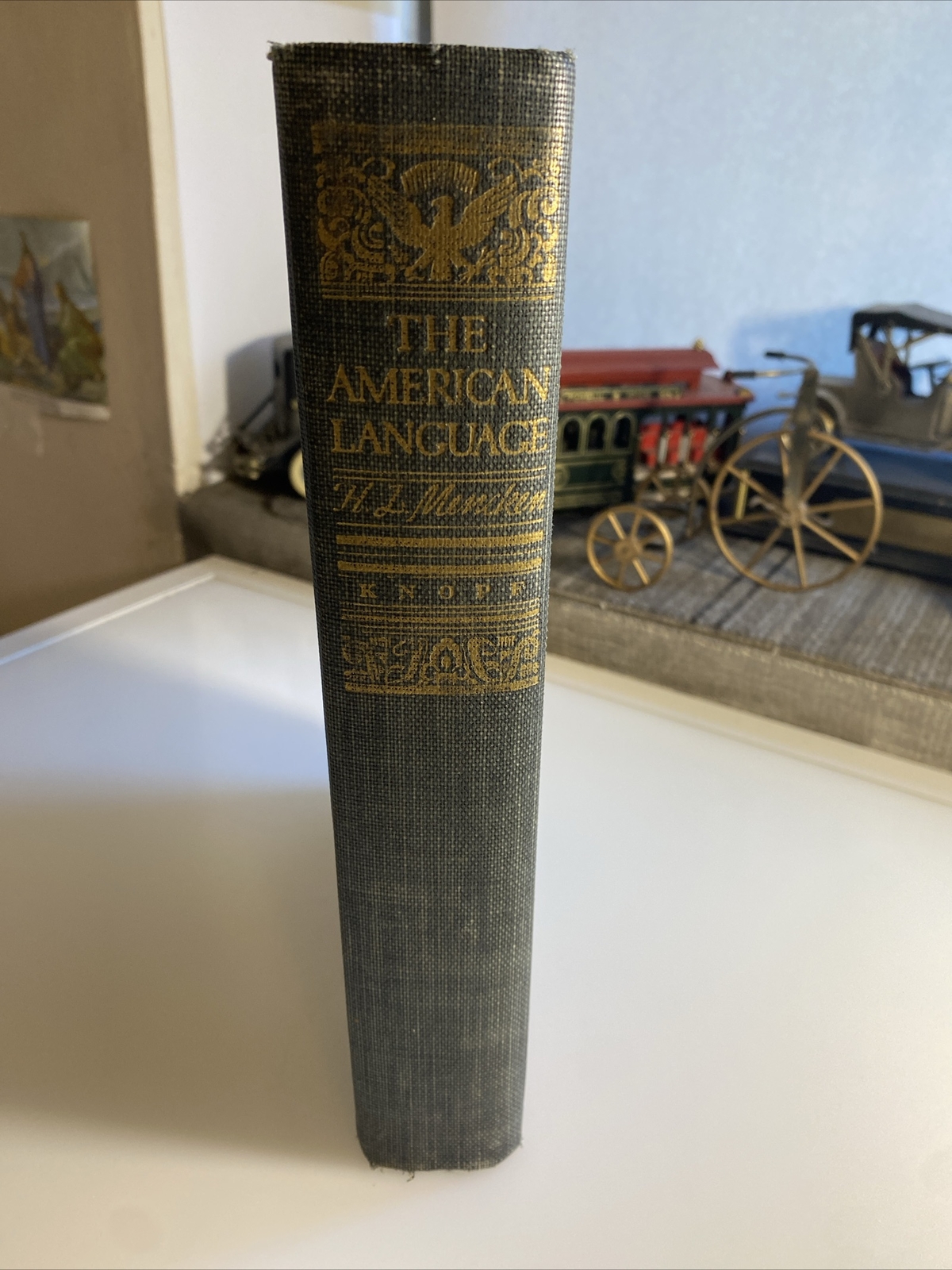 1938 Antique Book the American Language an Inquiry into the Development zba