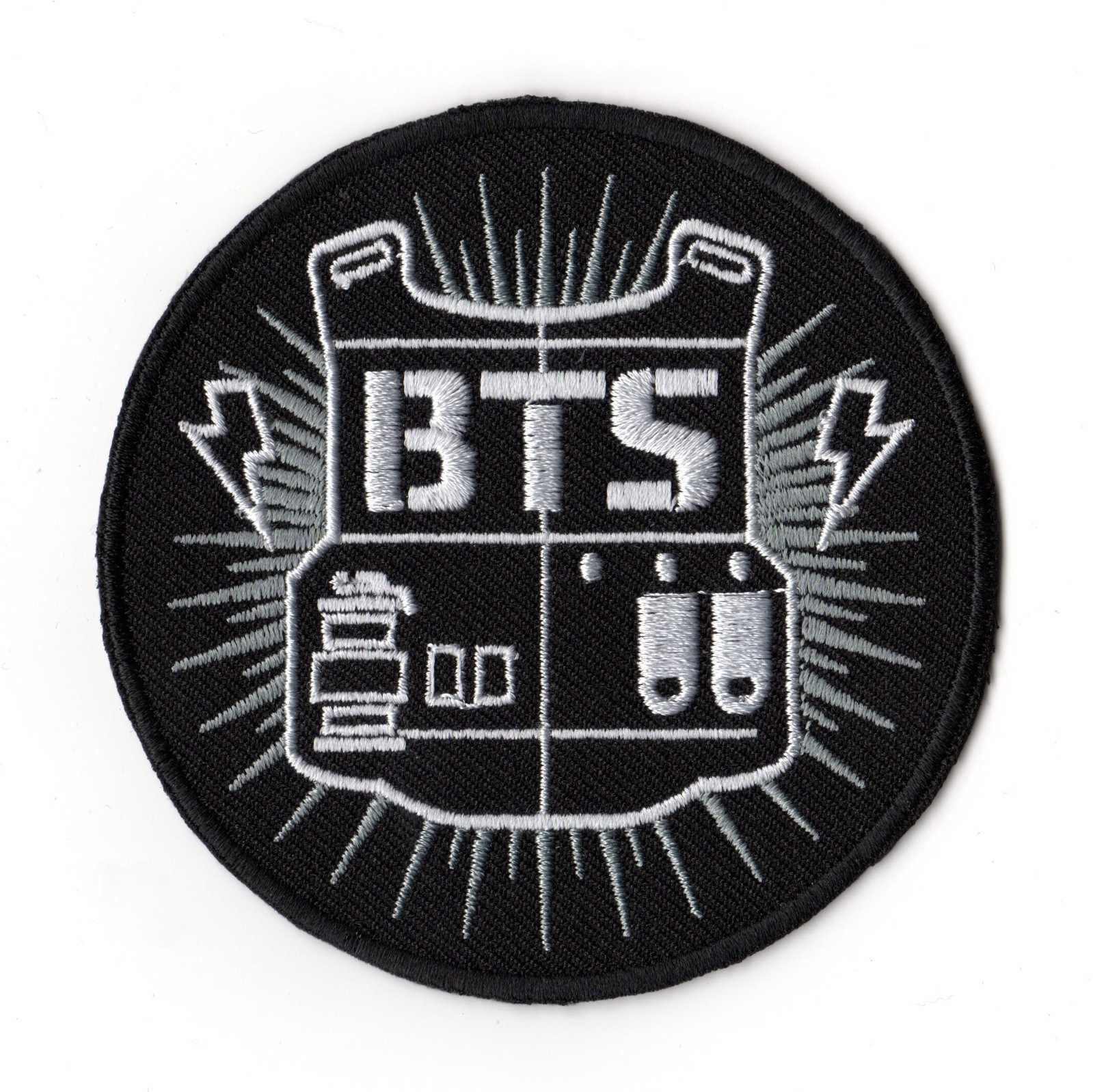 BTS Patch Bangtan Boys Army Vest Embroidered Sew On Band Logo K Pop Hip Hop EDM