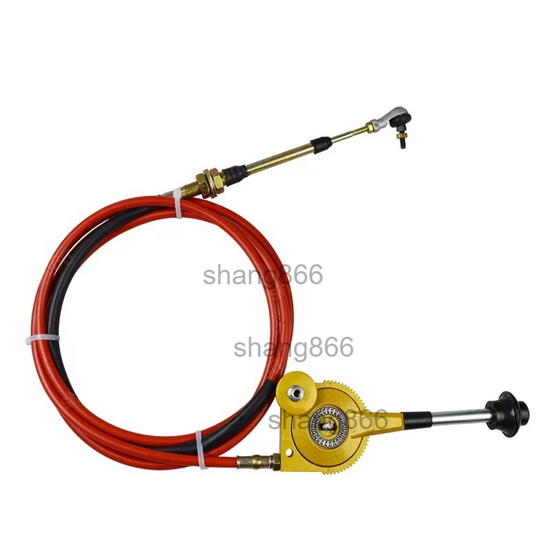 Push‑Pull Manual Throttle Cable Controller Stop Handle For Excavator Modified