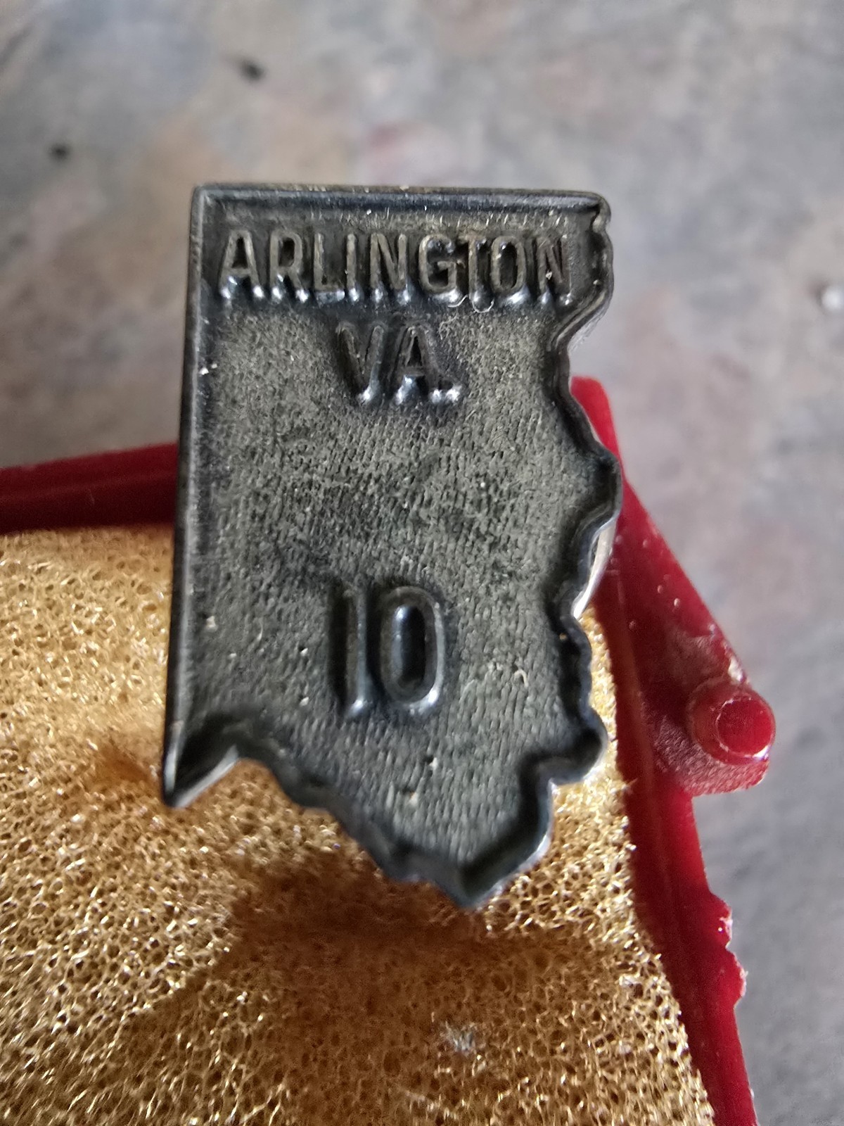 Rare Arlington VA Virginia 10 Year LGB STER Service Pin Rare Arlington VA Virginia 10 Year LGB STER Service Pin