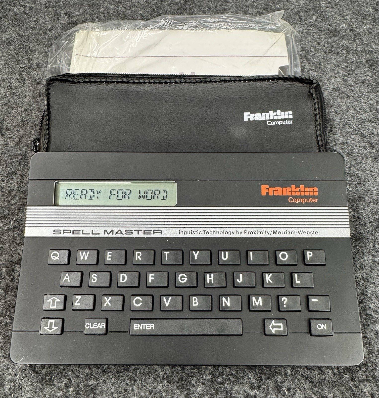 Vintage Franklin Computer Spell Master SA-103 ~ NEW CONDITION w/ Case & Manual Vintage Franklin Computer Spell Master SA-103 ~ NEW CONDITION w/ Case & Manual