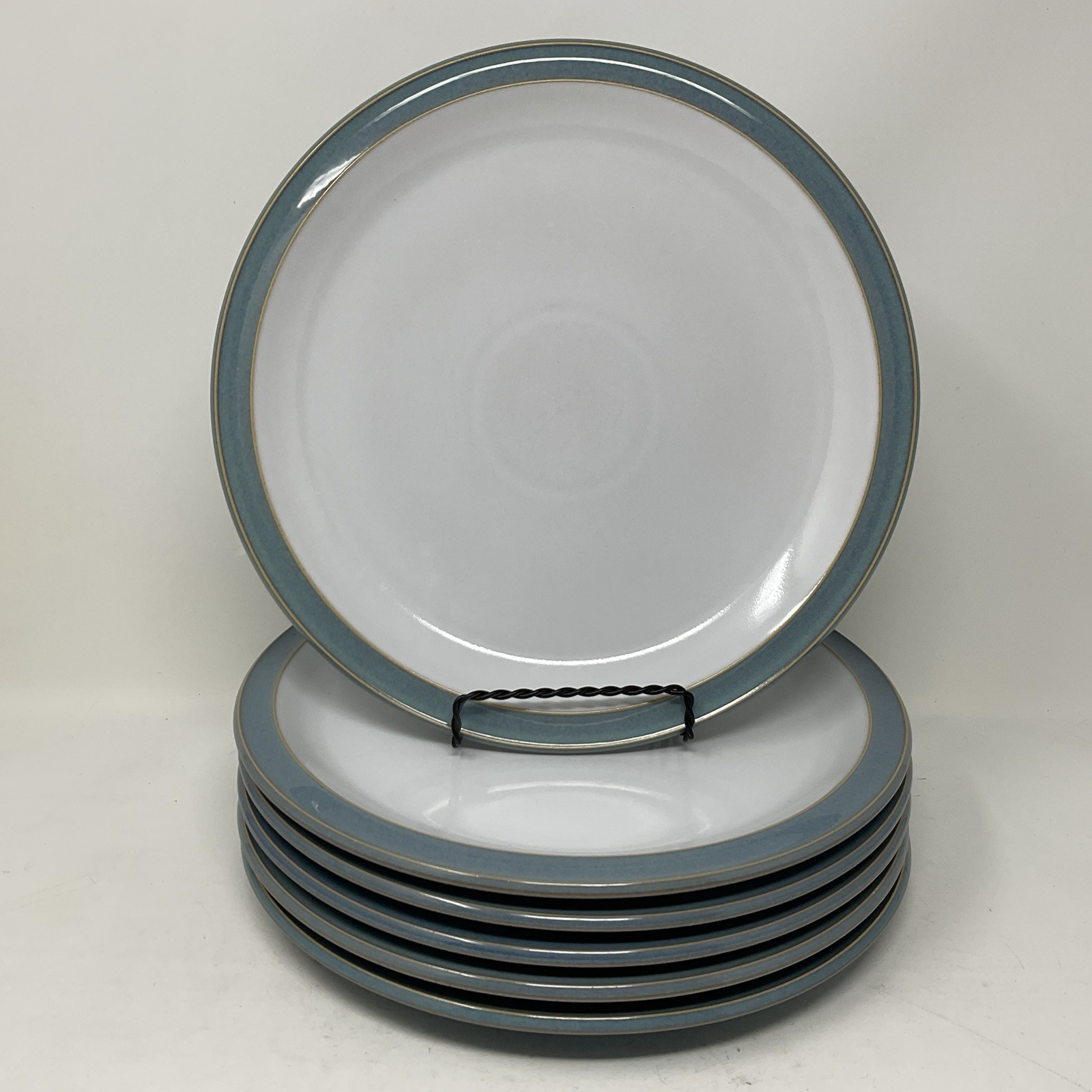 Set Of 6- Azure By Denby - Langley 10 1/2” Dinner Plates Set Of 6- Azure By Denby - Langley 10 1/2” Dinner Plates