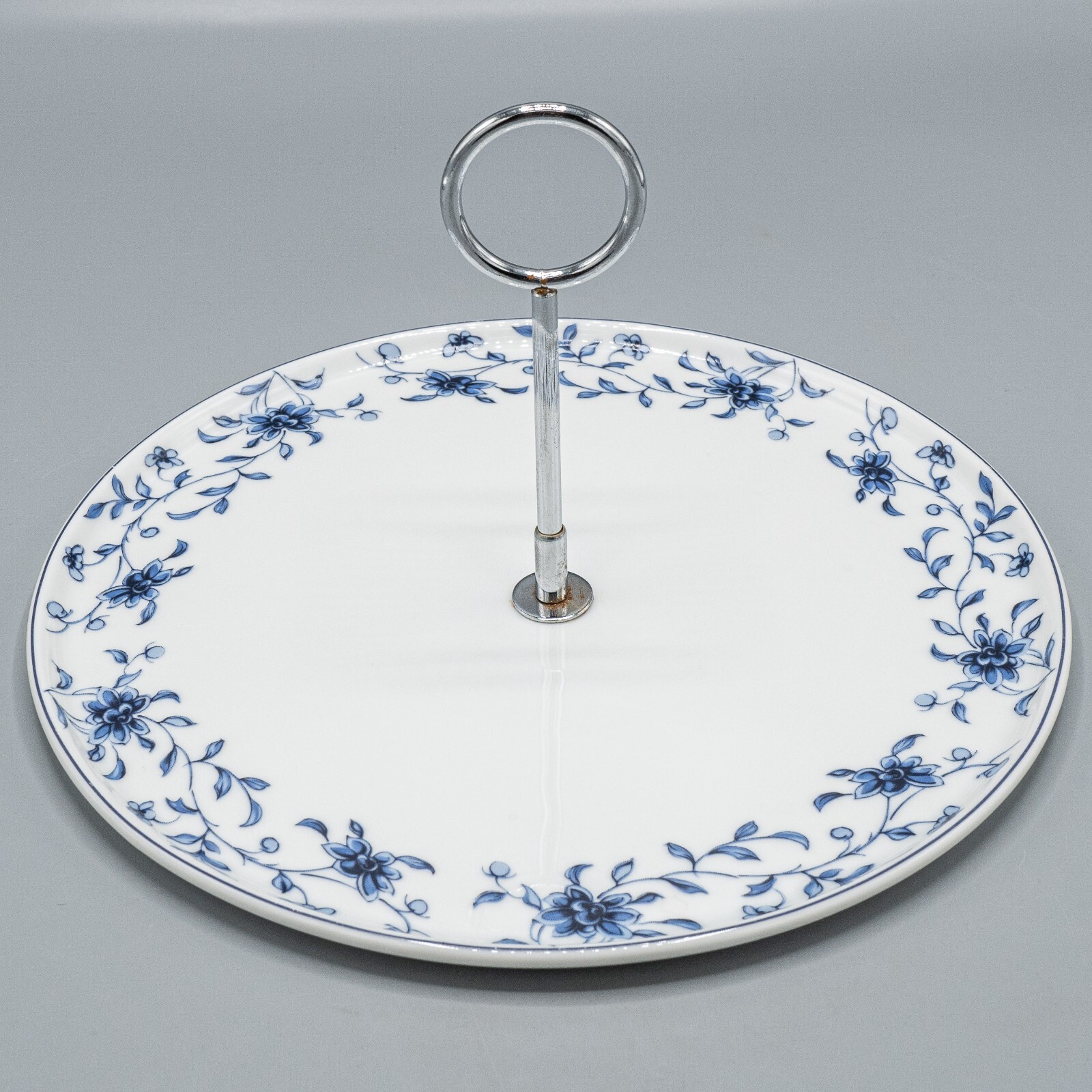 Puiforcat Limoges Fleurs Chine 18eme Siecle Utility Tray Handle Platter 10\