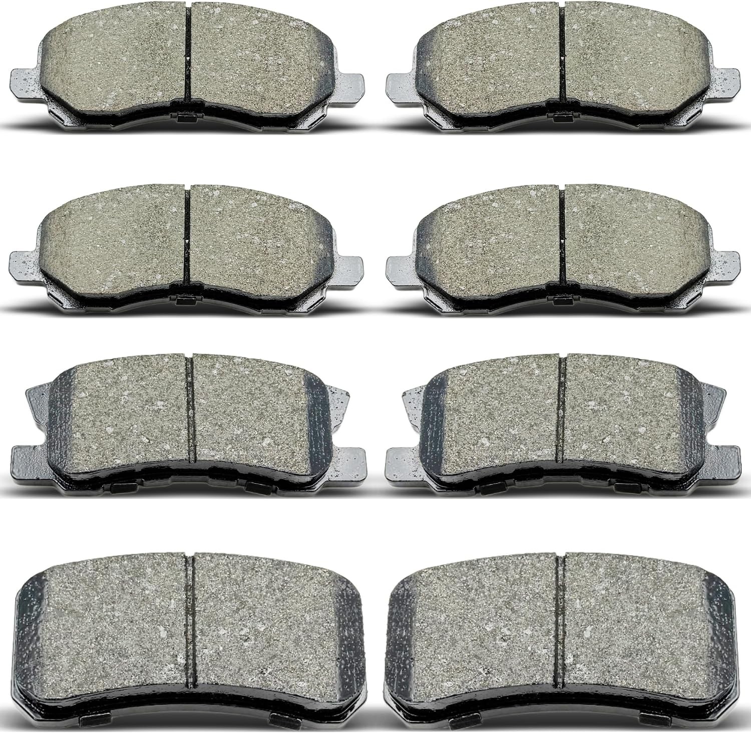 Front Rear Ceramic Brake Pads 8 Pieces Set fit for for Chrysler Sebring/200,for