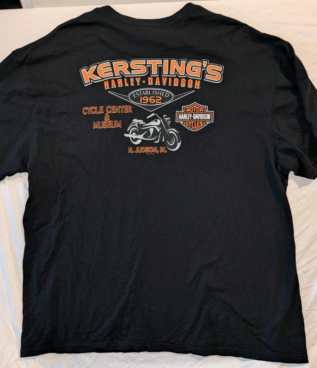 Harley-Davidson Men\'s 3XL Tshirt Museum & Cycle Center Kerstings North Judson IN Harley-Davidson Men\'s 3XL Tshirt Museum & Cycle Center Kerstings North Judson IN