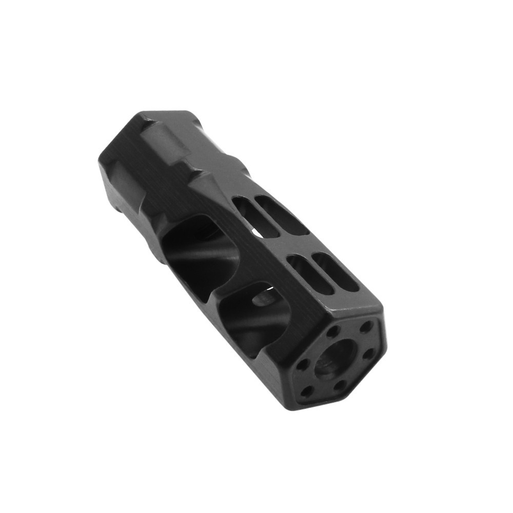 Vigilance Innovations 1/2x28 Steel 5.56 .223 Compensator Hexagon Muzzle Brake Vigilance Innovations 1/2x28 Steel 5.56 .223 Compensator Hexagon Muzzle Brake