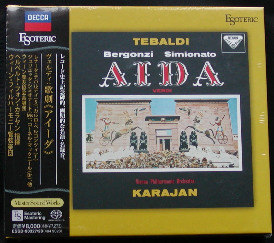 ESOTERIC 2 SACD VERDI Aida KARAJAN ESSD-90327/28 Japan SEALED