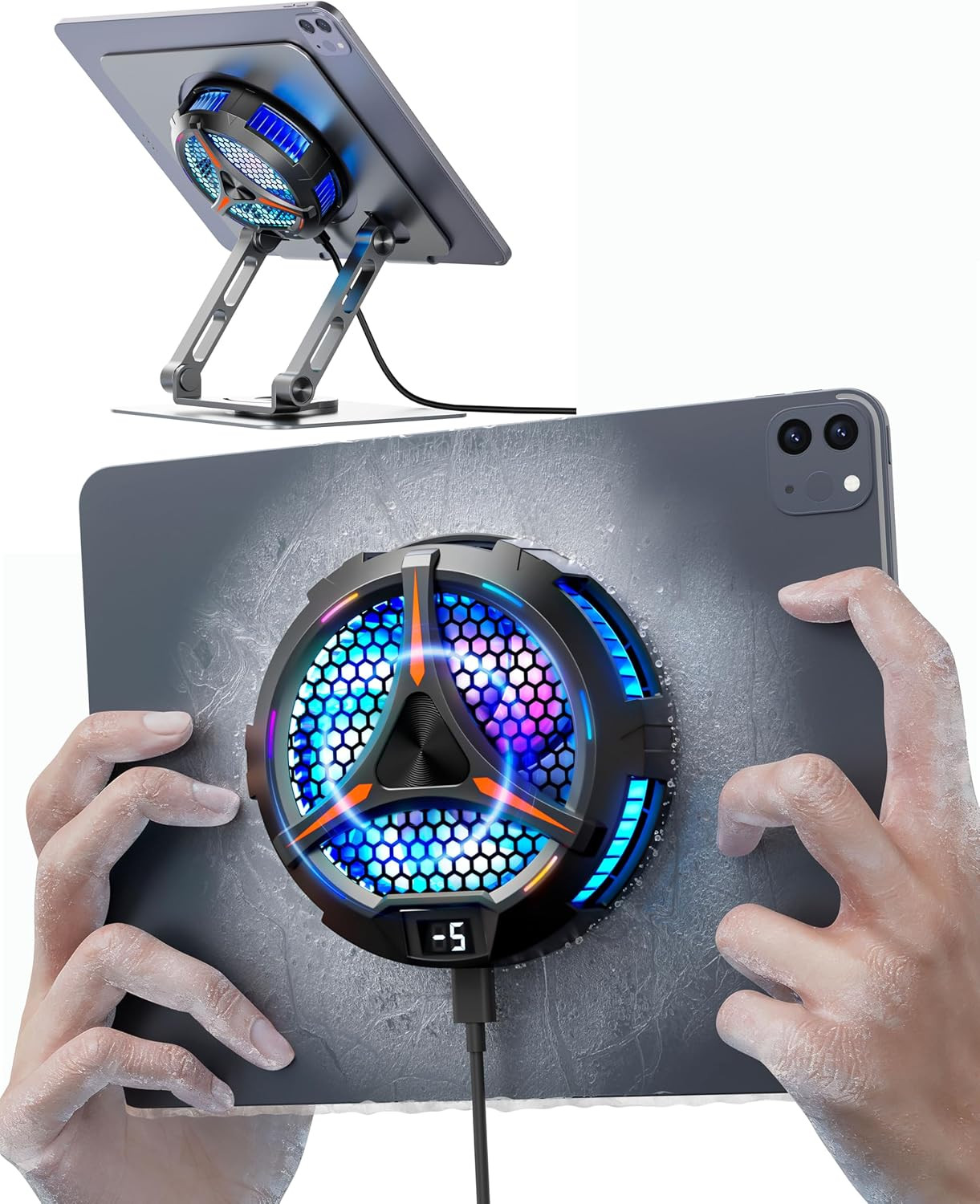 Ipad Cooler,Magnetic Tablet Cooler for Ipad/Surface Pro/Tab,Universal