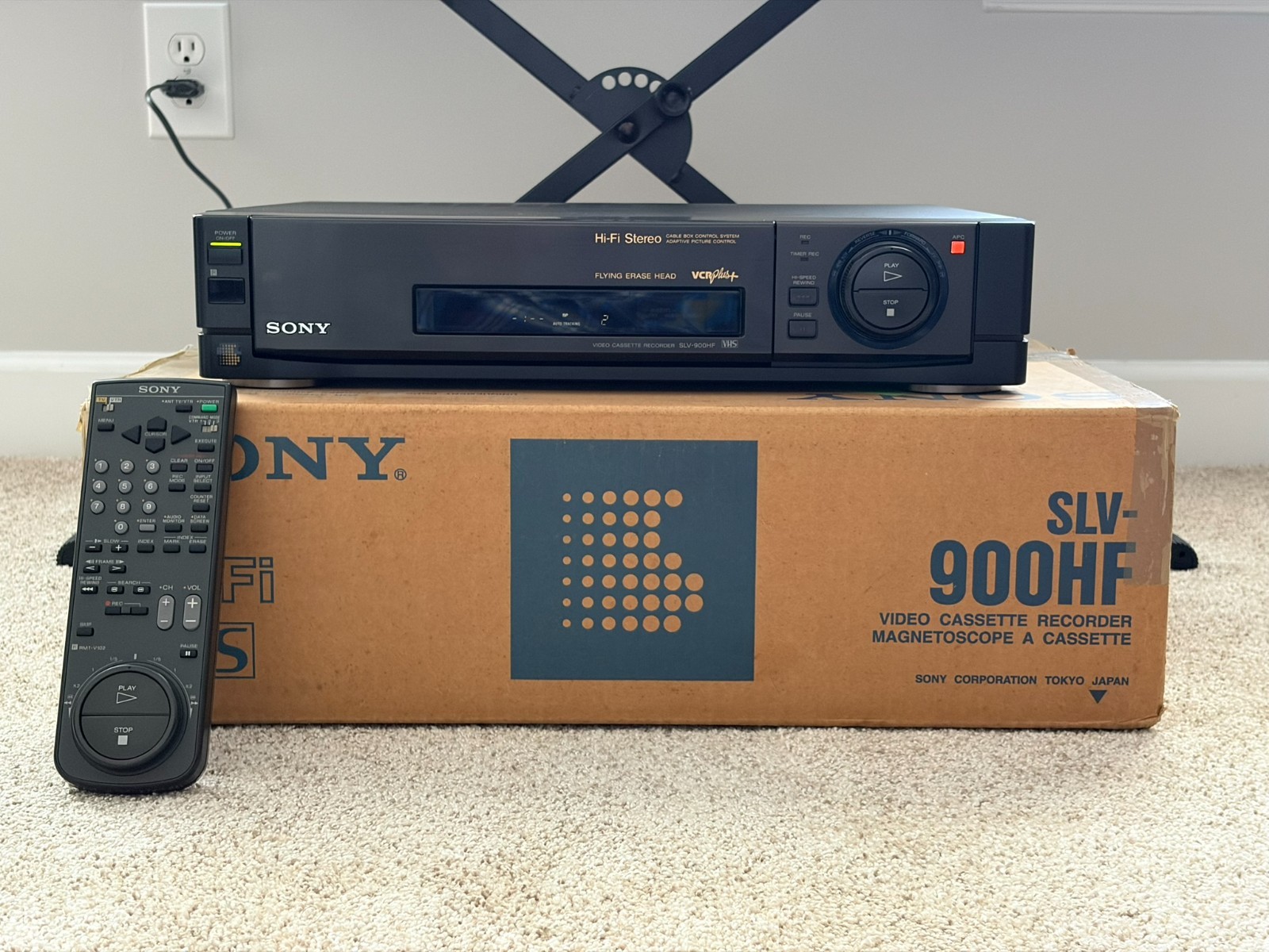 Vintage Sony SLV-900HF High End VHS Video Cassette Recorder FULLY RESTORED VCR